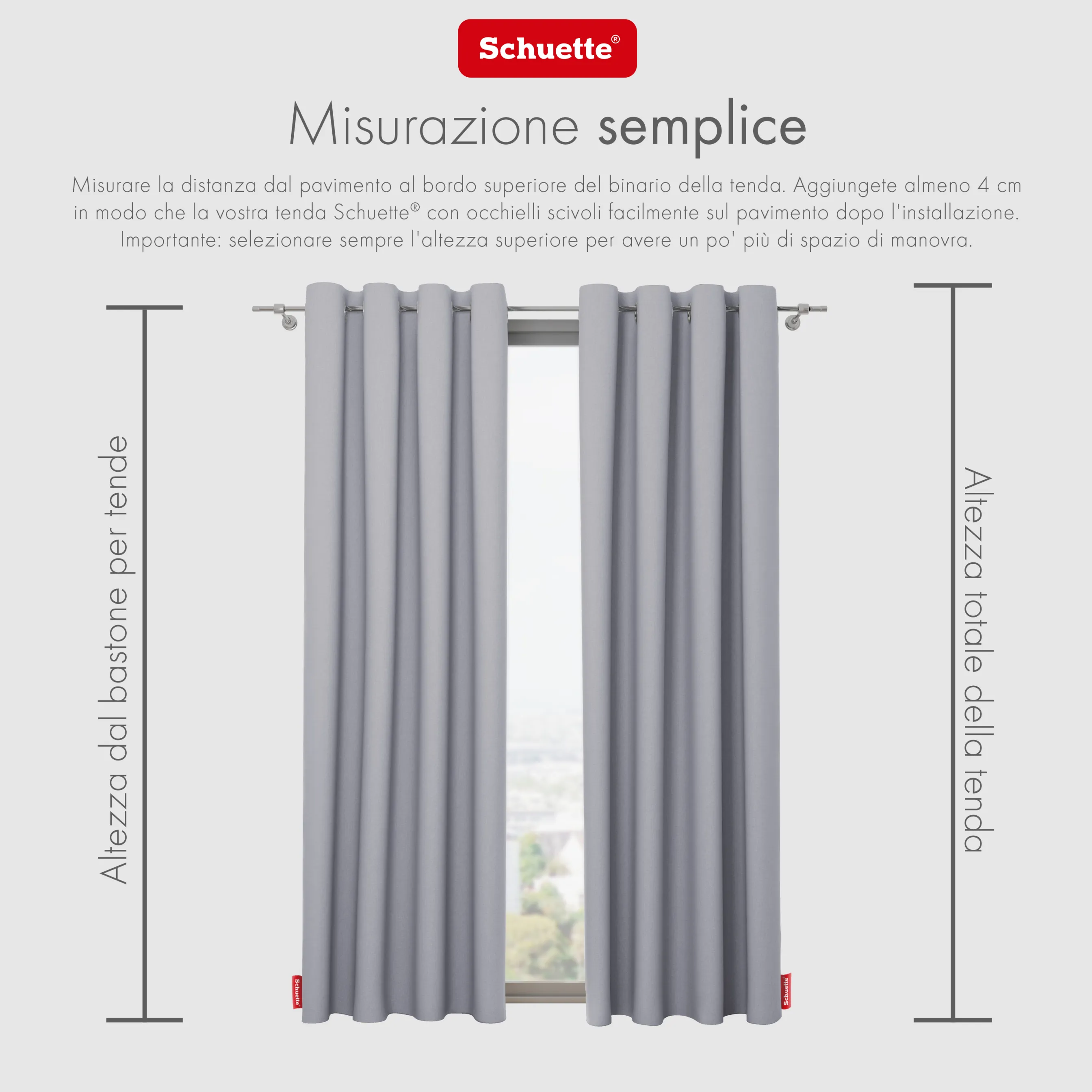 Schuette® Verdunkelungs-Vorhang Gardine mit Ösen nach Maß ● Century Black Kollektion: Fine Platinium (Silber) ● 1 Stück ● Knitterfrei Pflegeleicht Thermo Blickdicht & stark Abdunkelnd