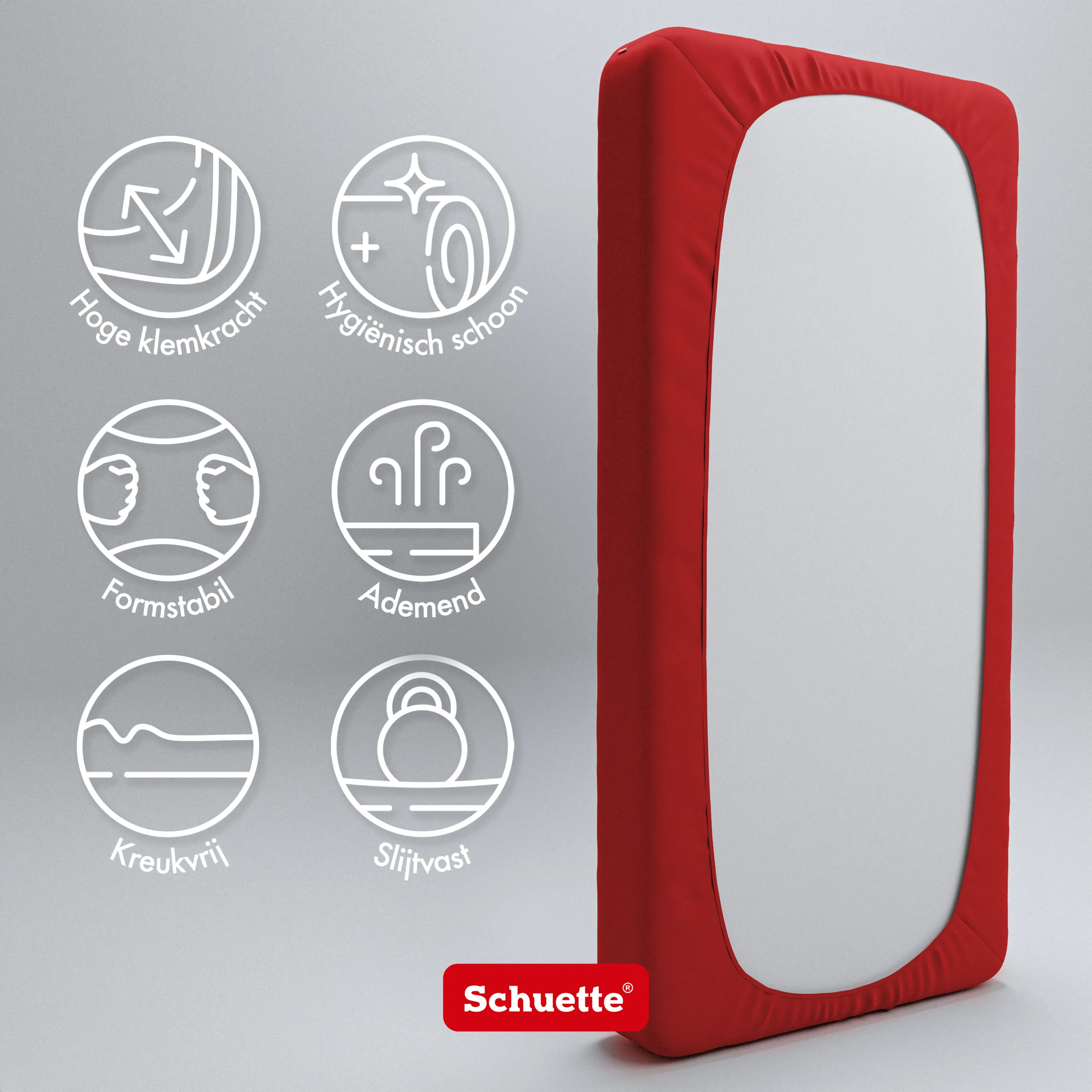 Schuette® Topper Spannbettlaken • 100 x 200 • Wow! Kollektion: Red-volution (Weinrot) • 100% Superfluff Baumwolle, Blickdicht, Faltenfrei • mit Rundumgummi • Matratzenhöhe bis 10 cm