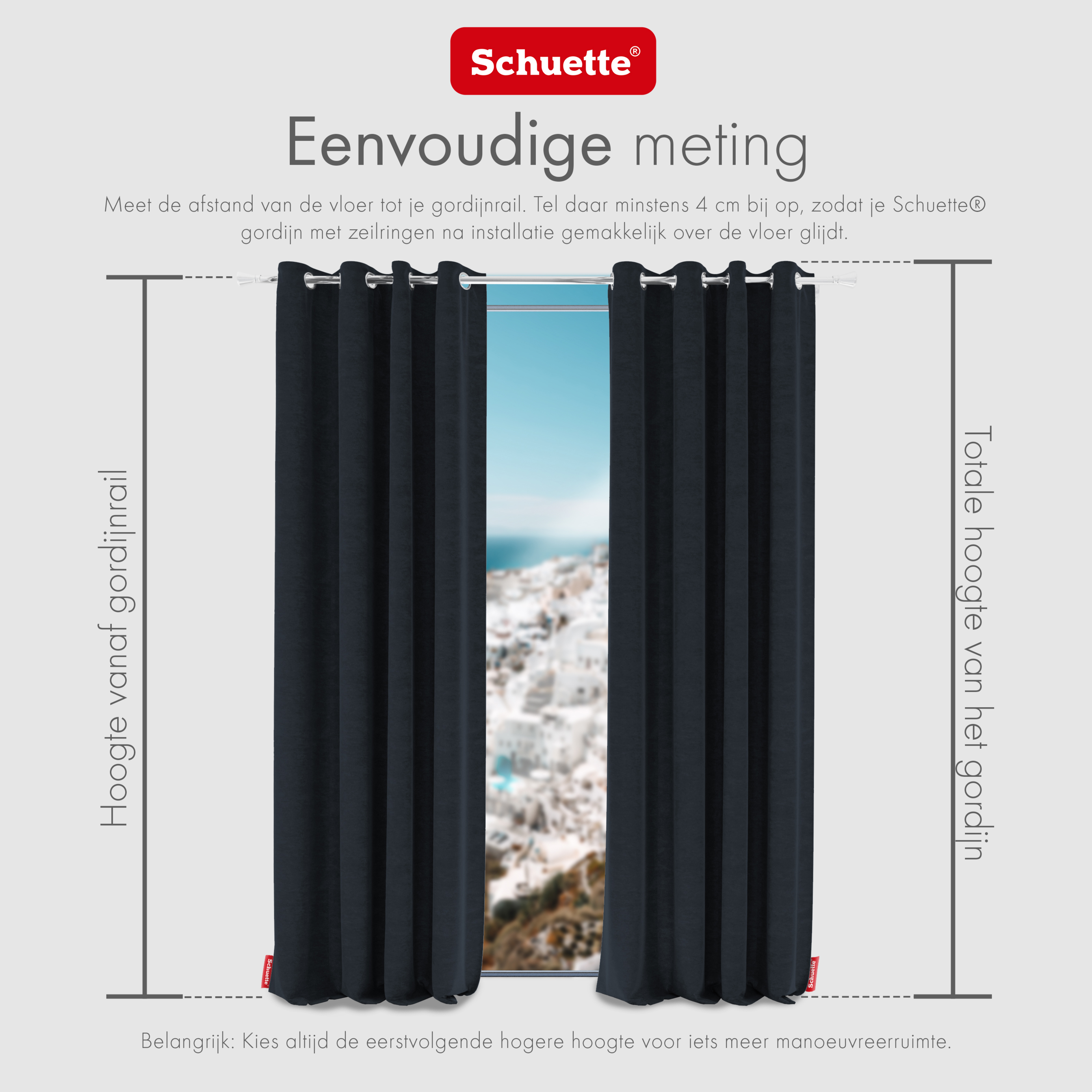 Schuette® Verdunkelungs-Vorhang Gardine mit Ösen ● Millenium Velvet Kollektion: Anchor (Blau) ● 1 Stück ● Knitterfrei Pflegeleicht Thermo Blickdicht & stark Abdunkelnd
