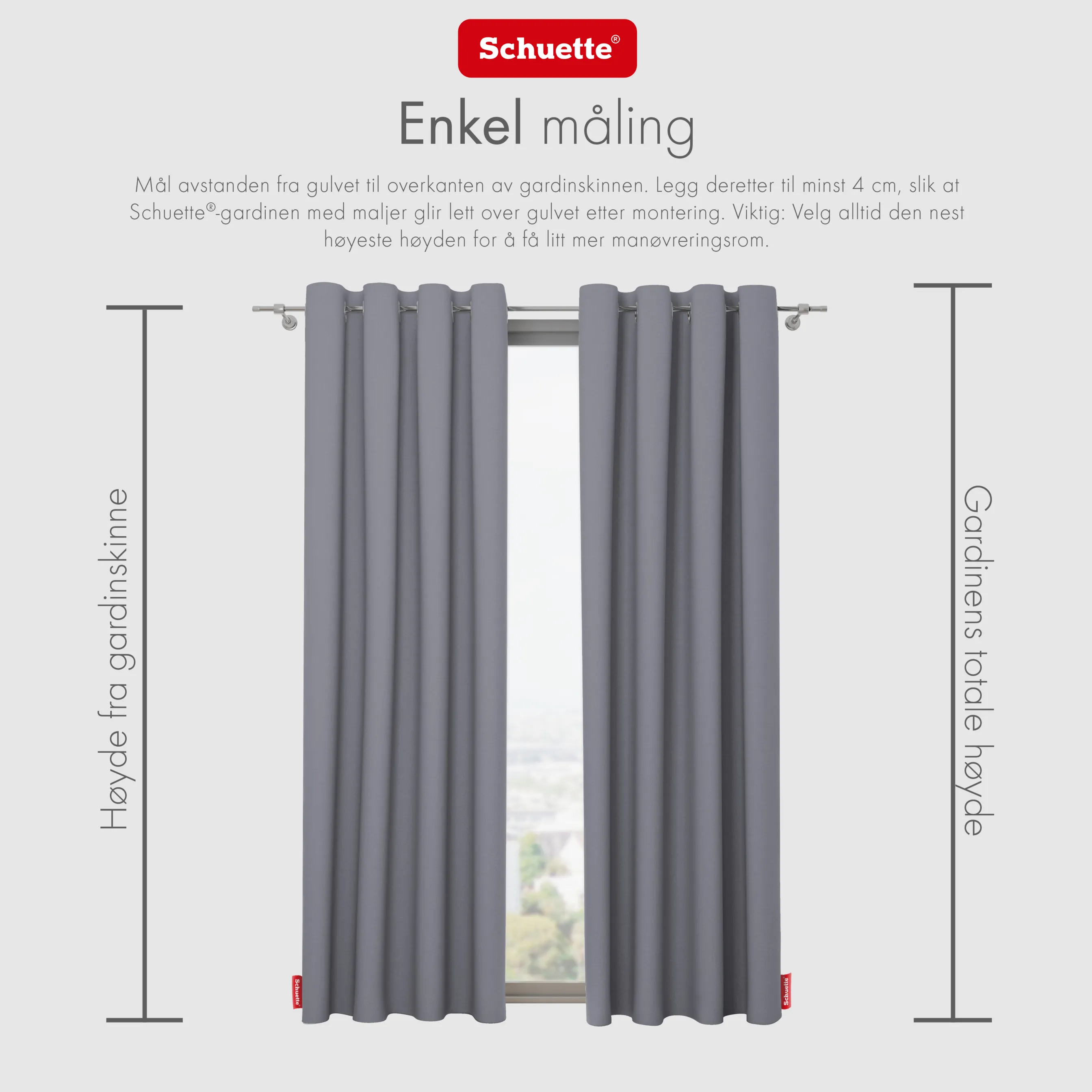 Schuette® Verdunkelungs-Vorhang Gardine mit Ösen nach Maß ● Century Black Kollektion: Misty Harbor (Grau) ● 1 Stück ● Knitterfrei Pflegeleicht Thermo Blickdicht & stark Abdunkelnd