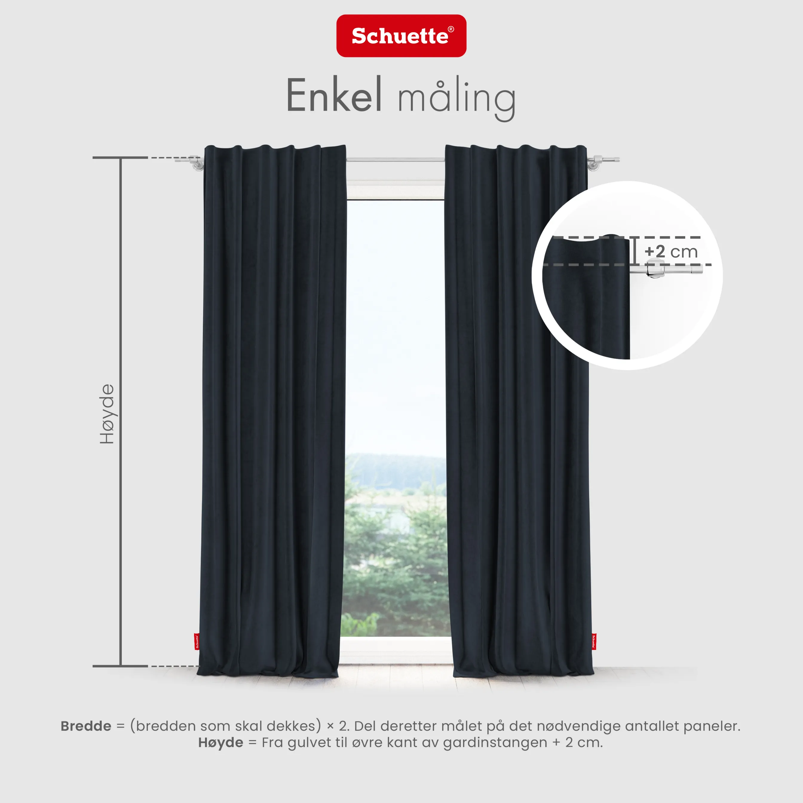 Schuette® Verdunkelungs-Vorhang Gardine mit Tunnelband nach Maß ● Millenium Velvet Kollektion: Anchor (Blau) ● 1 Stück ● Knitterfrei Pflegeleicht Thermo Blickdicht & stark Abdunkelnd