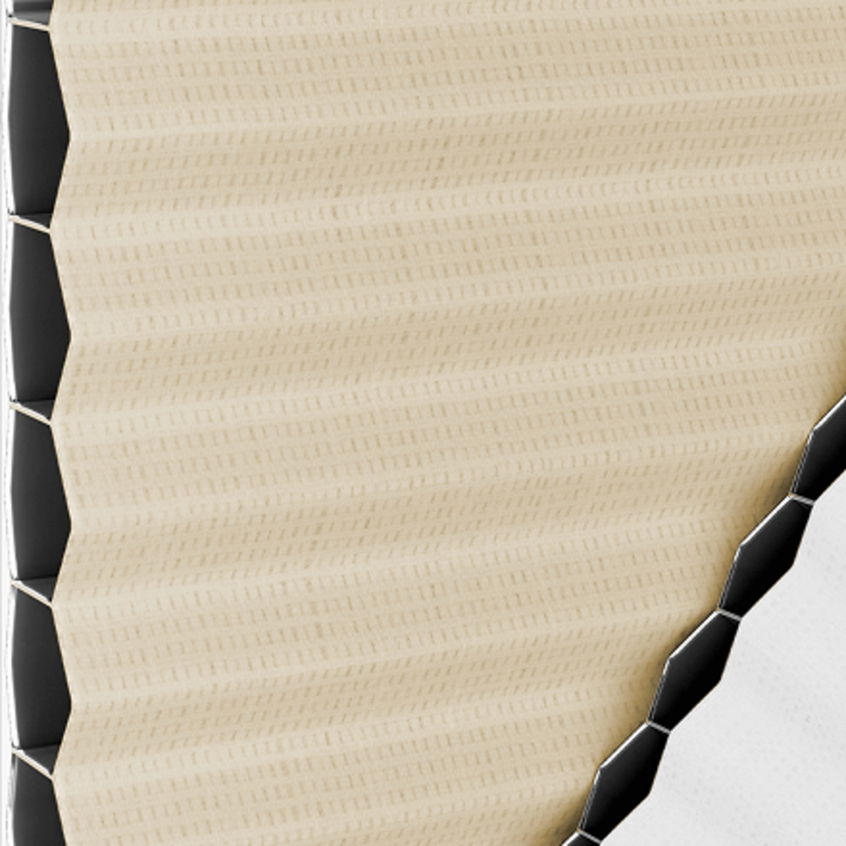 Store plissé occultant Crème