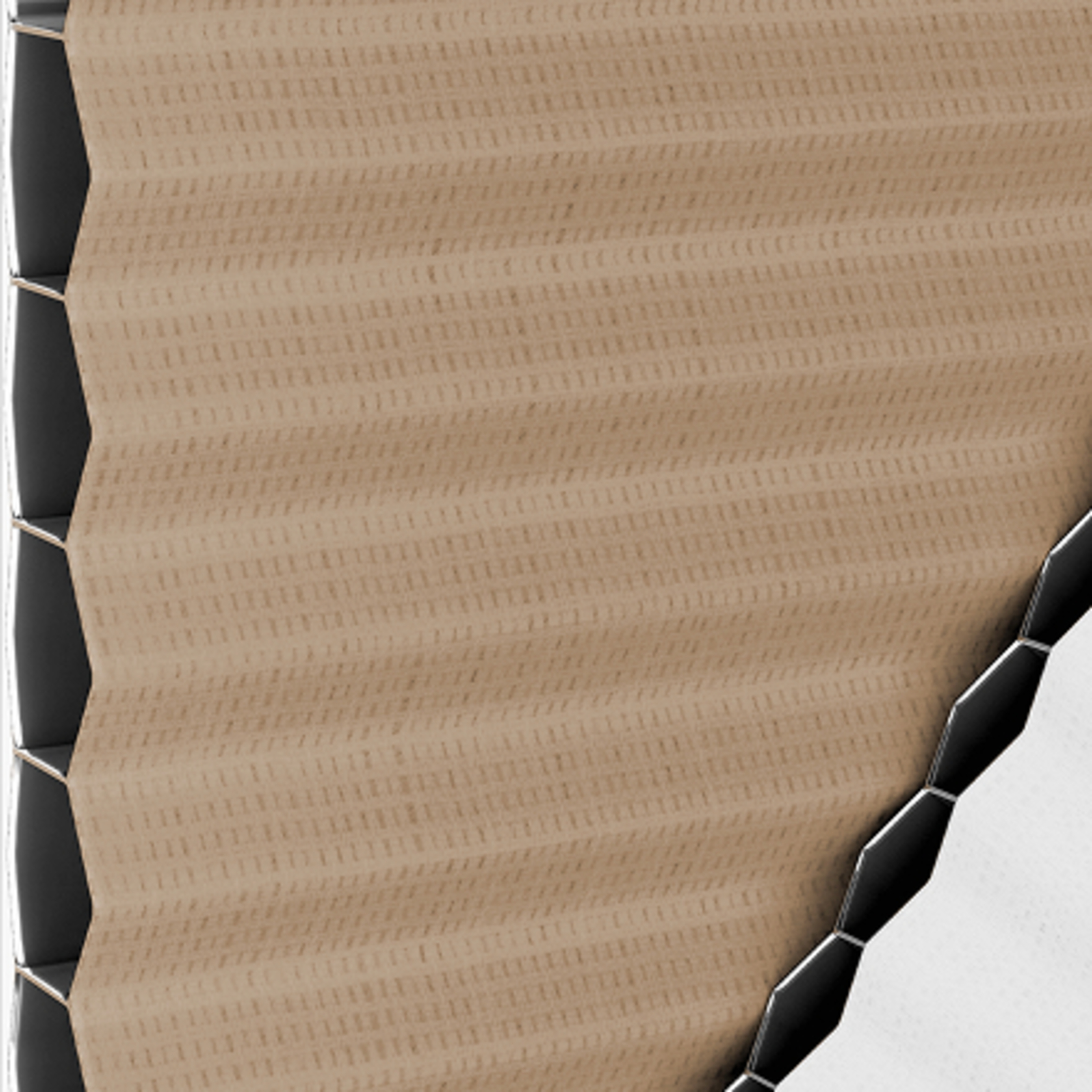 Store plissé occultant Brun