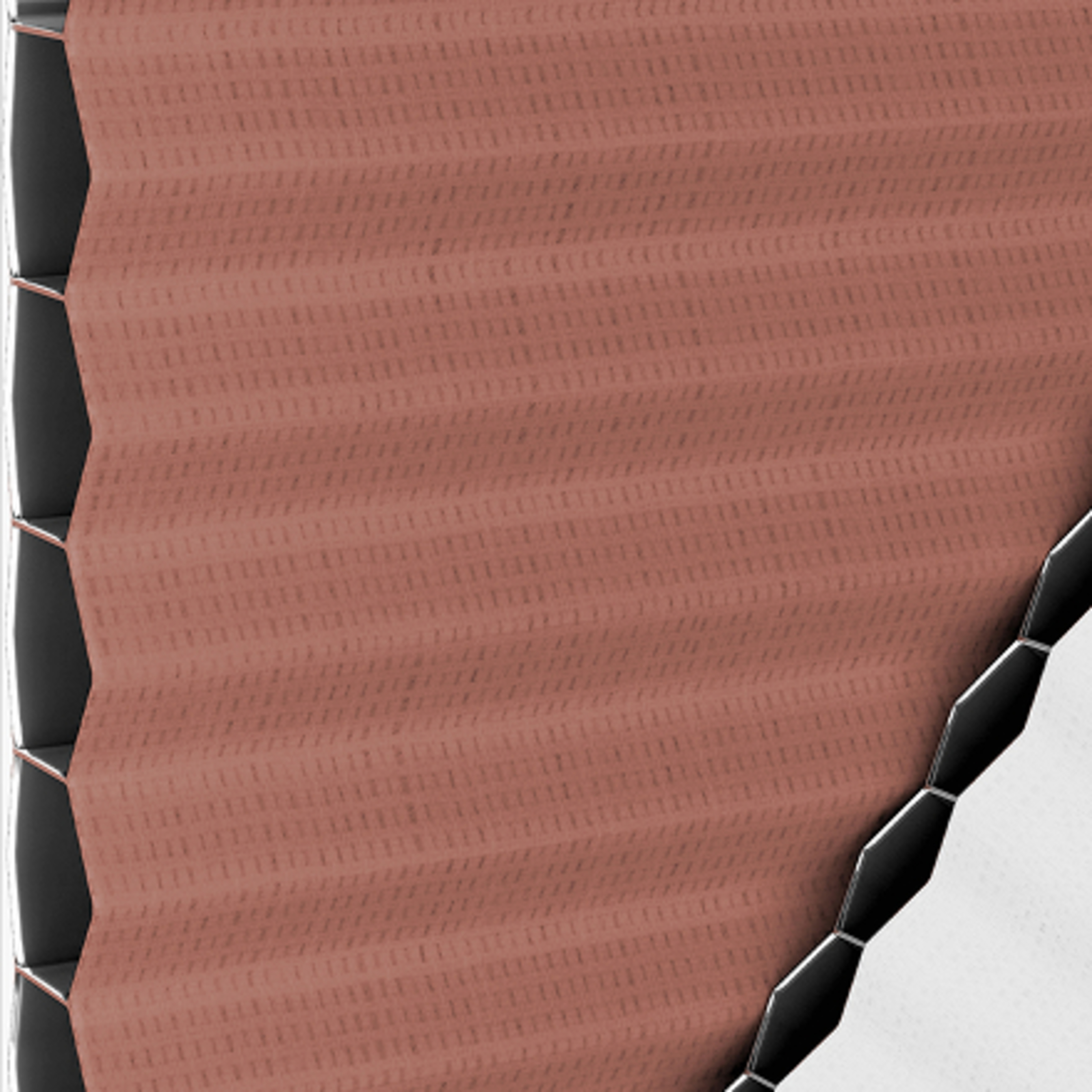 Store plissé occultant Rouge foncé