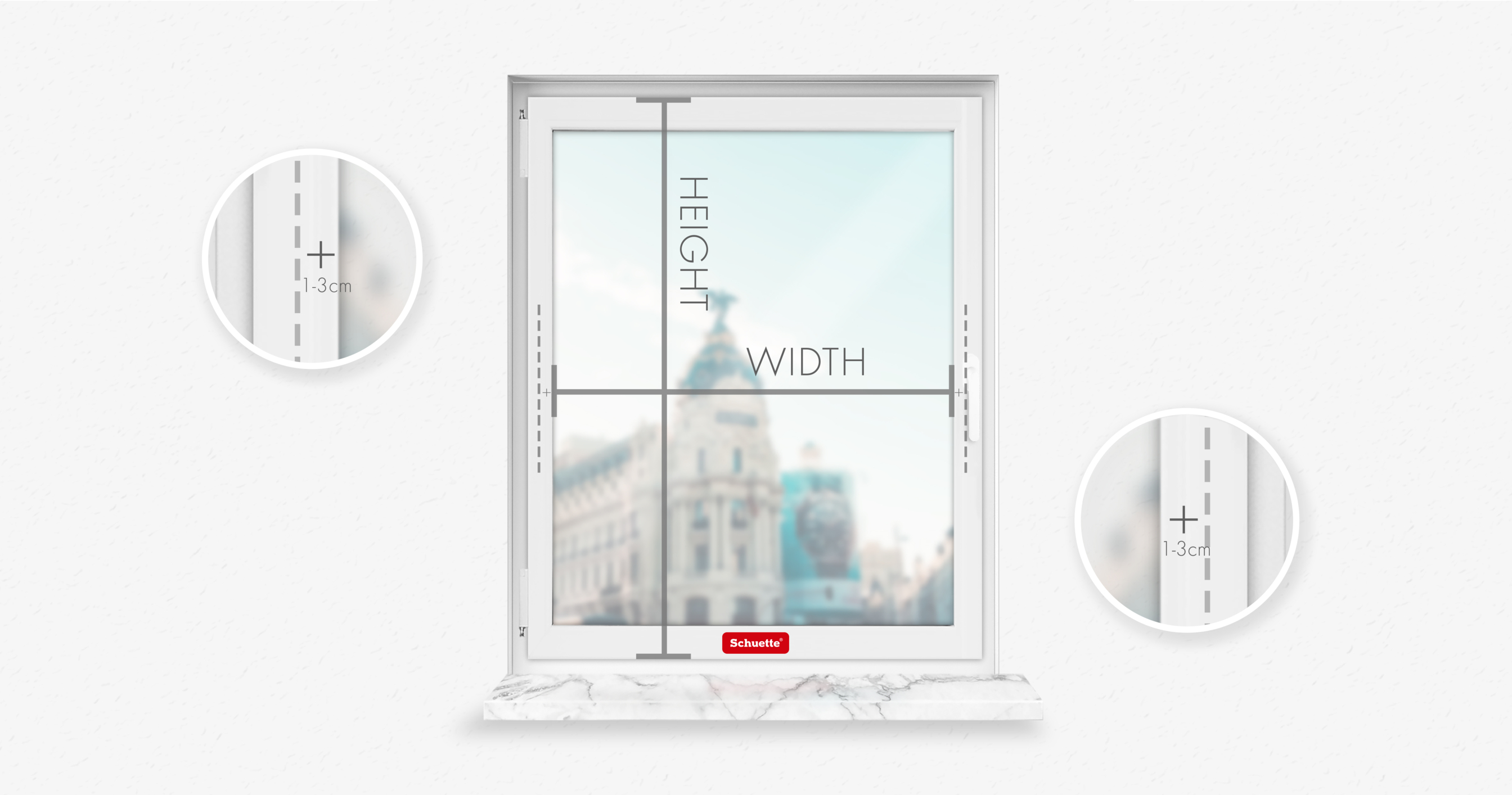 How to measure for clamp-mounted honeycomb pleated blinds on window frames
