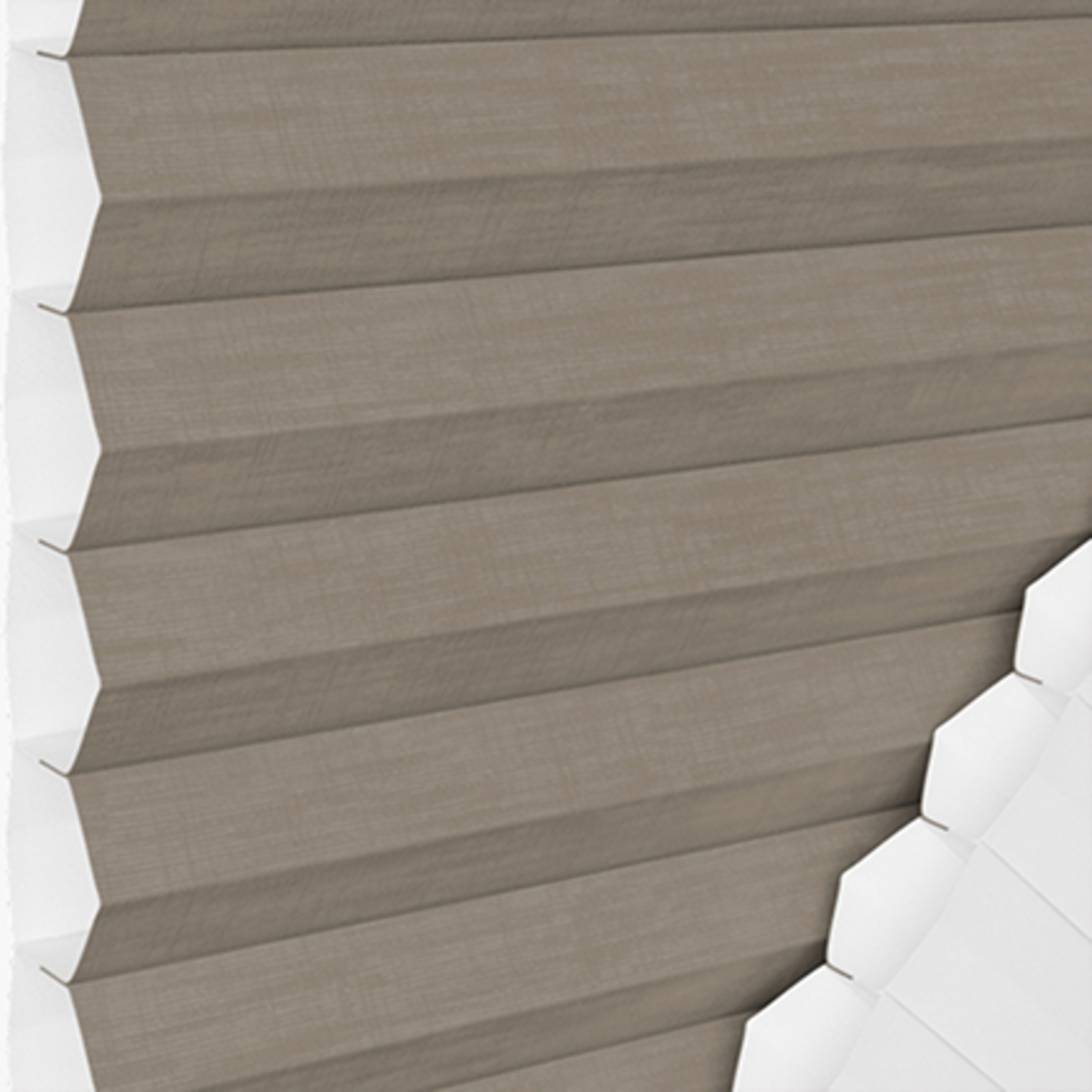Store plissé alvéolaire thermique Taupe