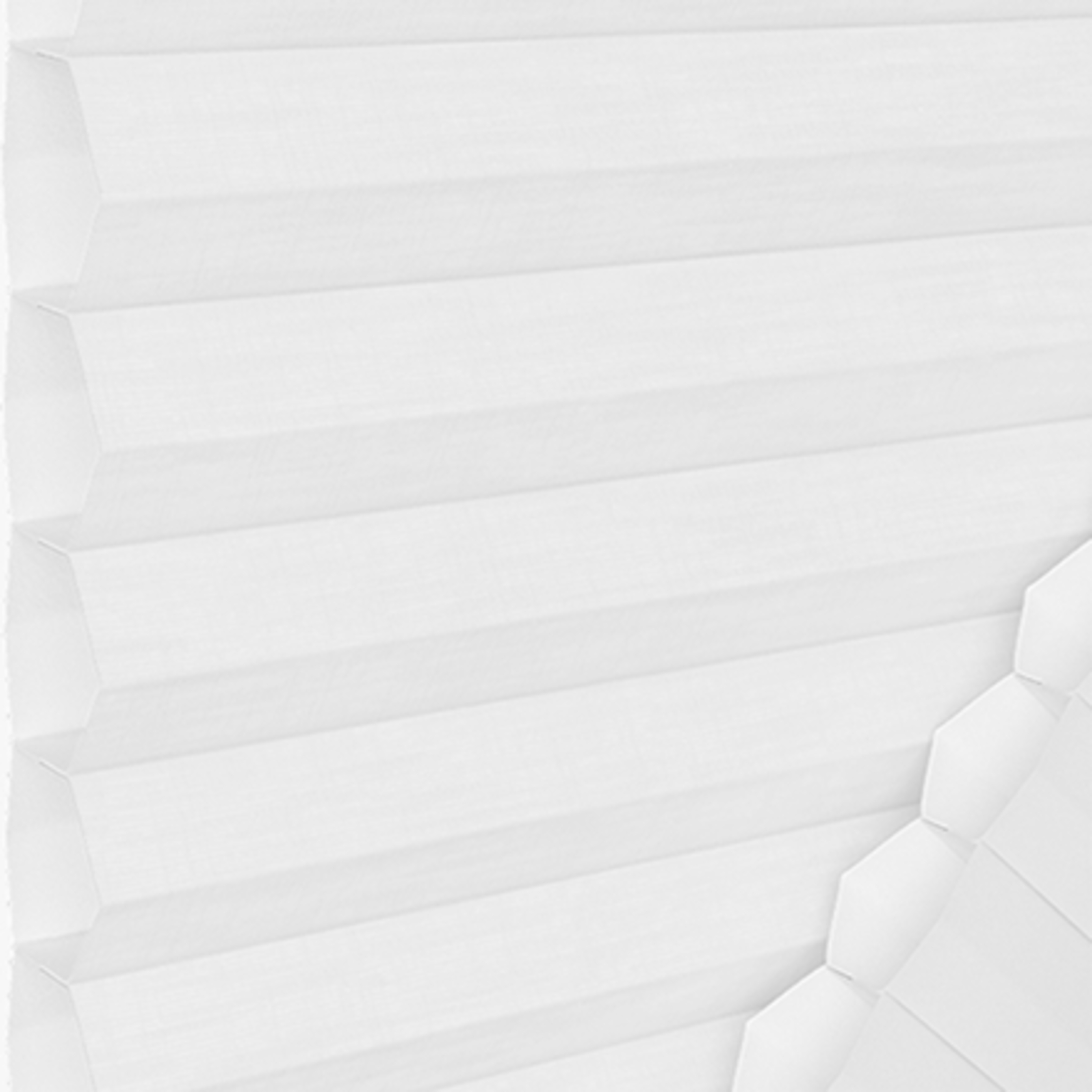 Estor plisado de nido de abeja térmico Blanco