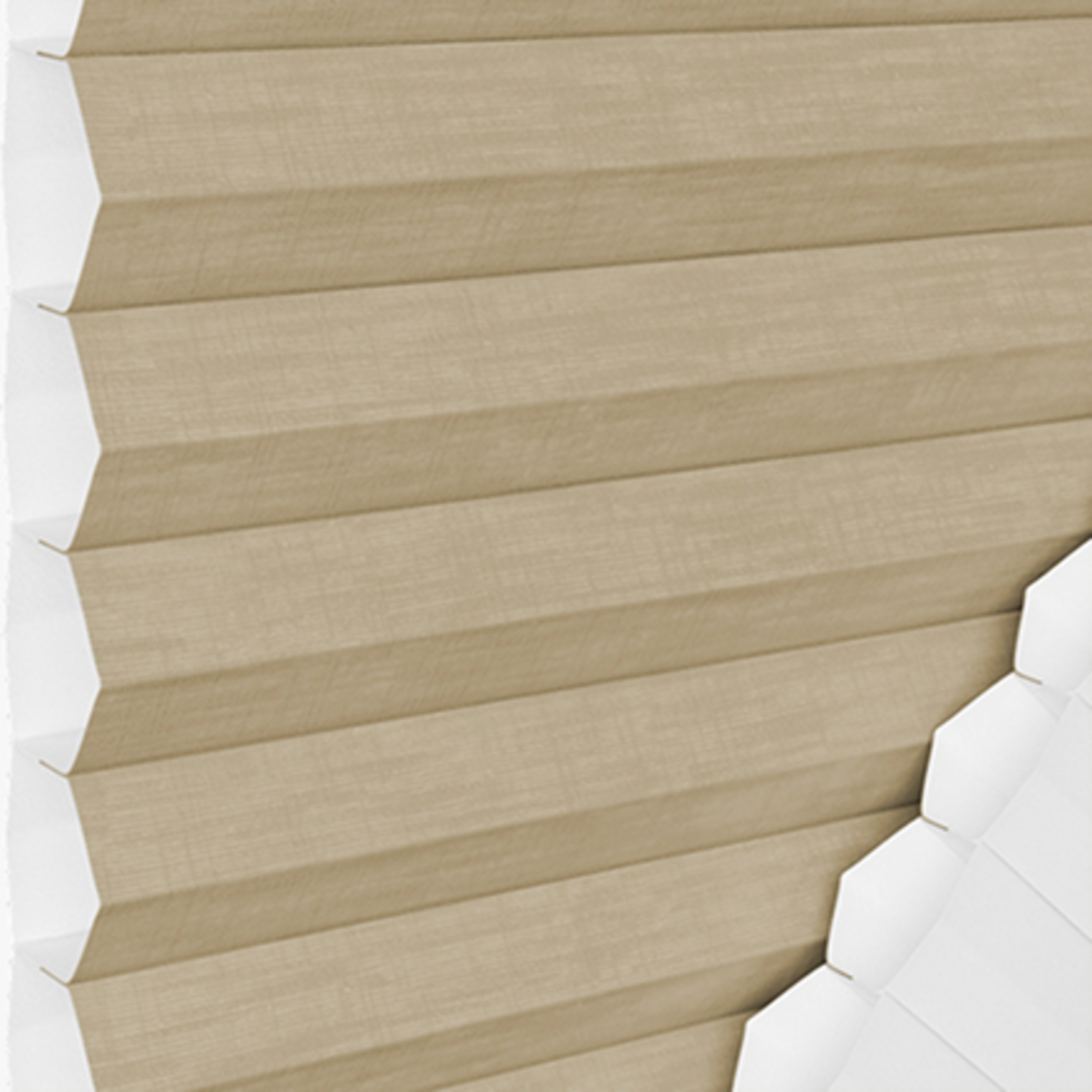 Estor plisado de nido de abeja térmico Beige arena