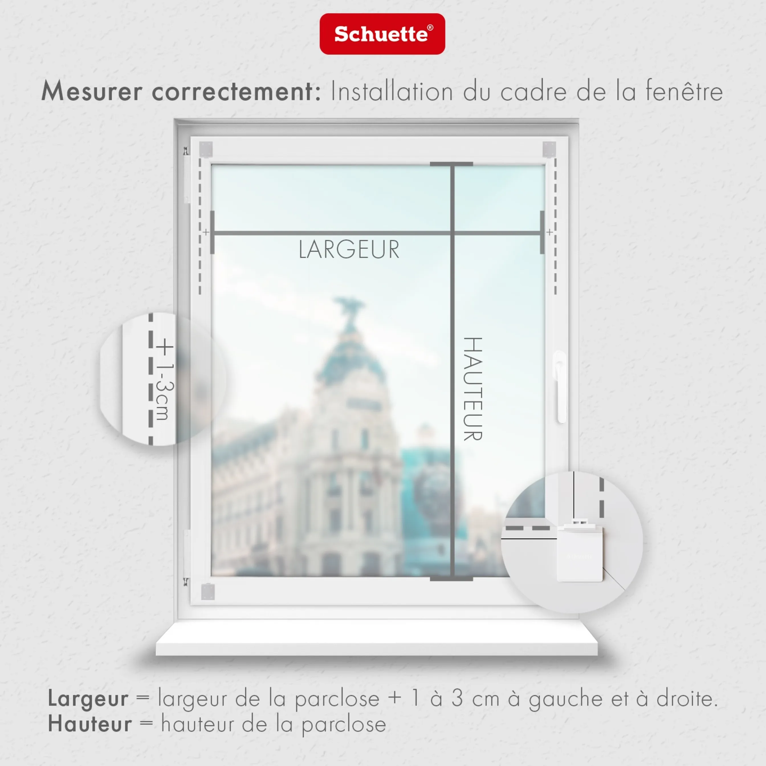 Comment mesurer pour un store plissé à coller sur le cadre de fenêtre