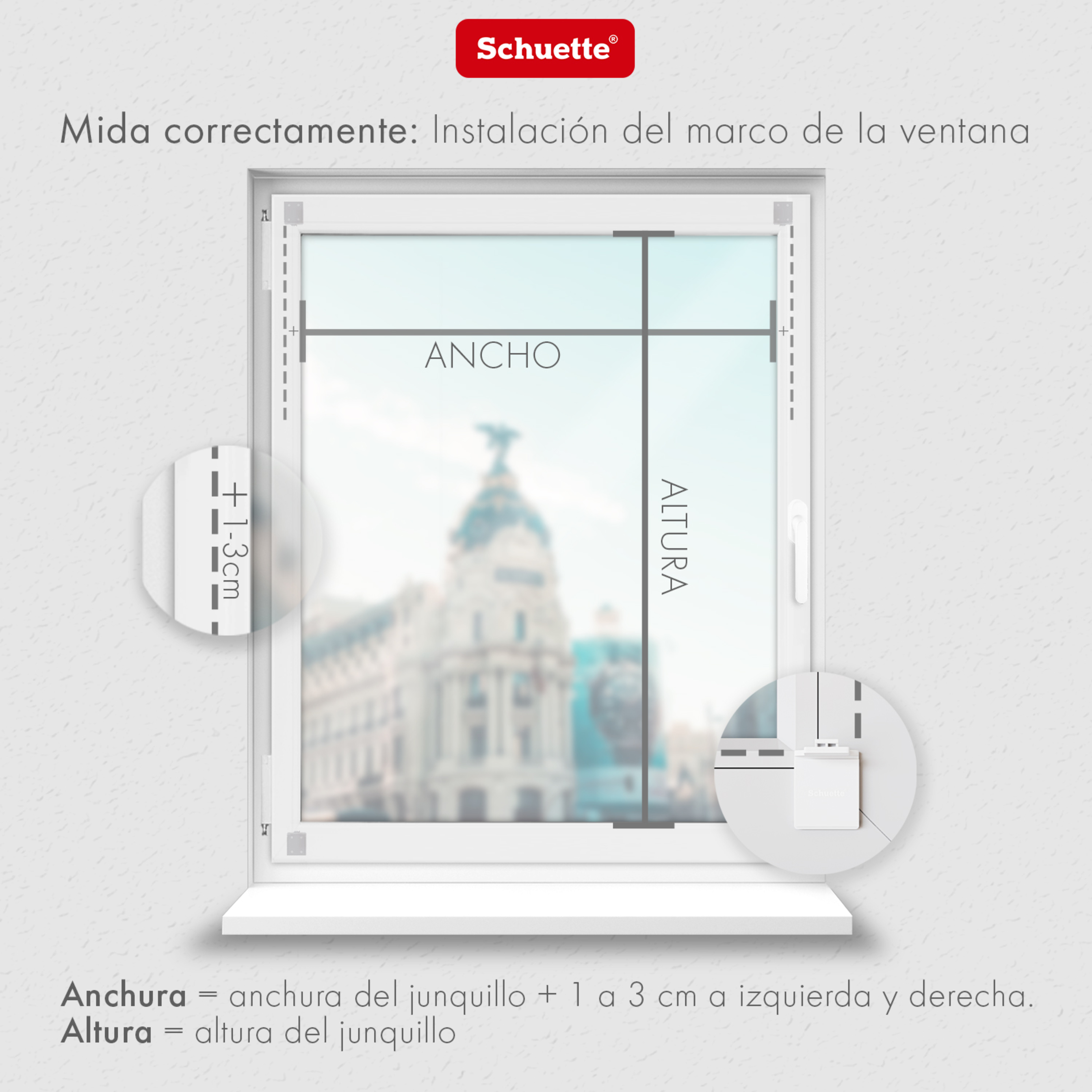 Cómo medir para un estor plisado para pegar en el marco de la ventana