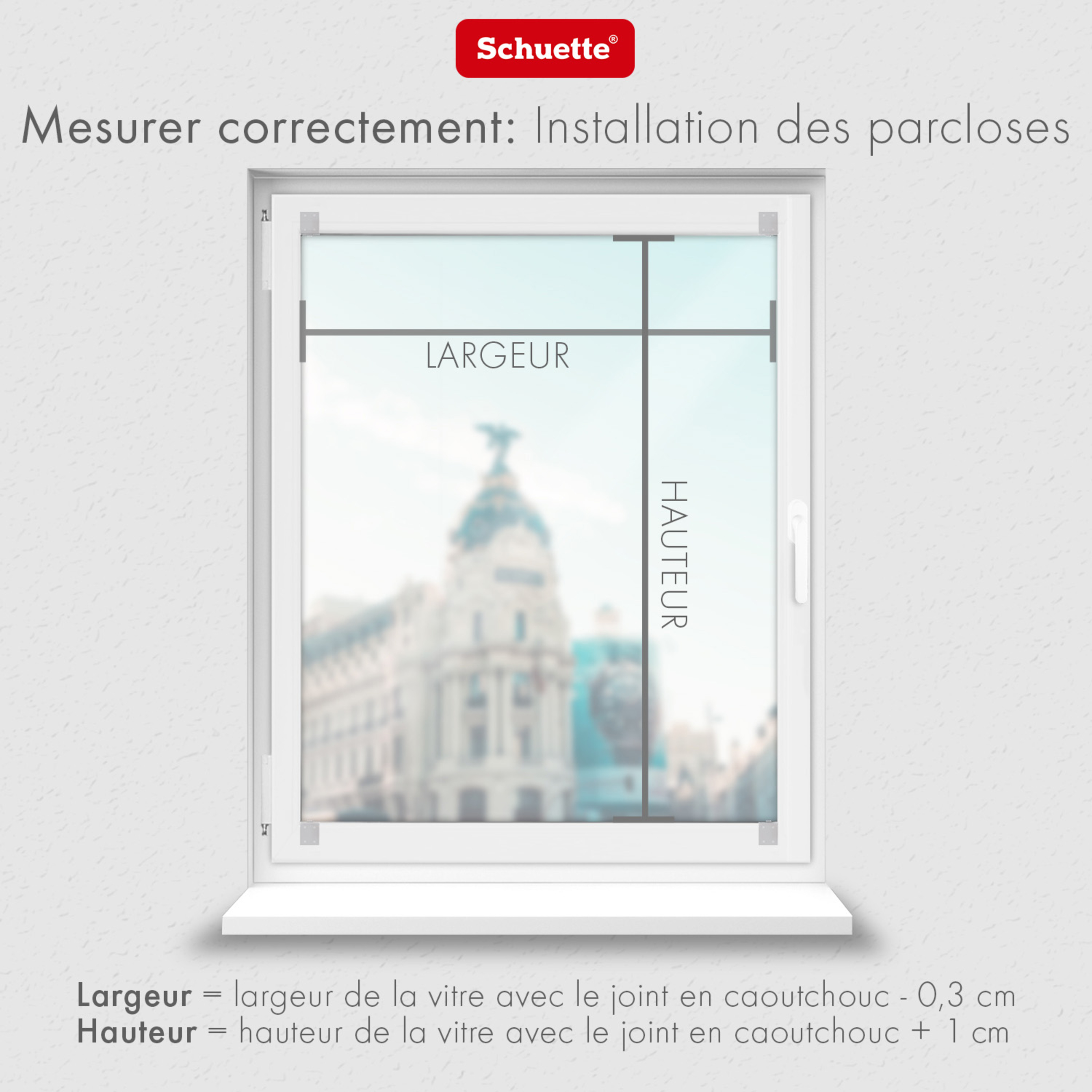 Comment mesurer pour un store plissé alvéolaire à coller sur le cadre intérieur