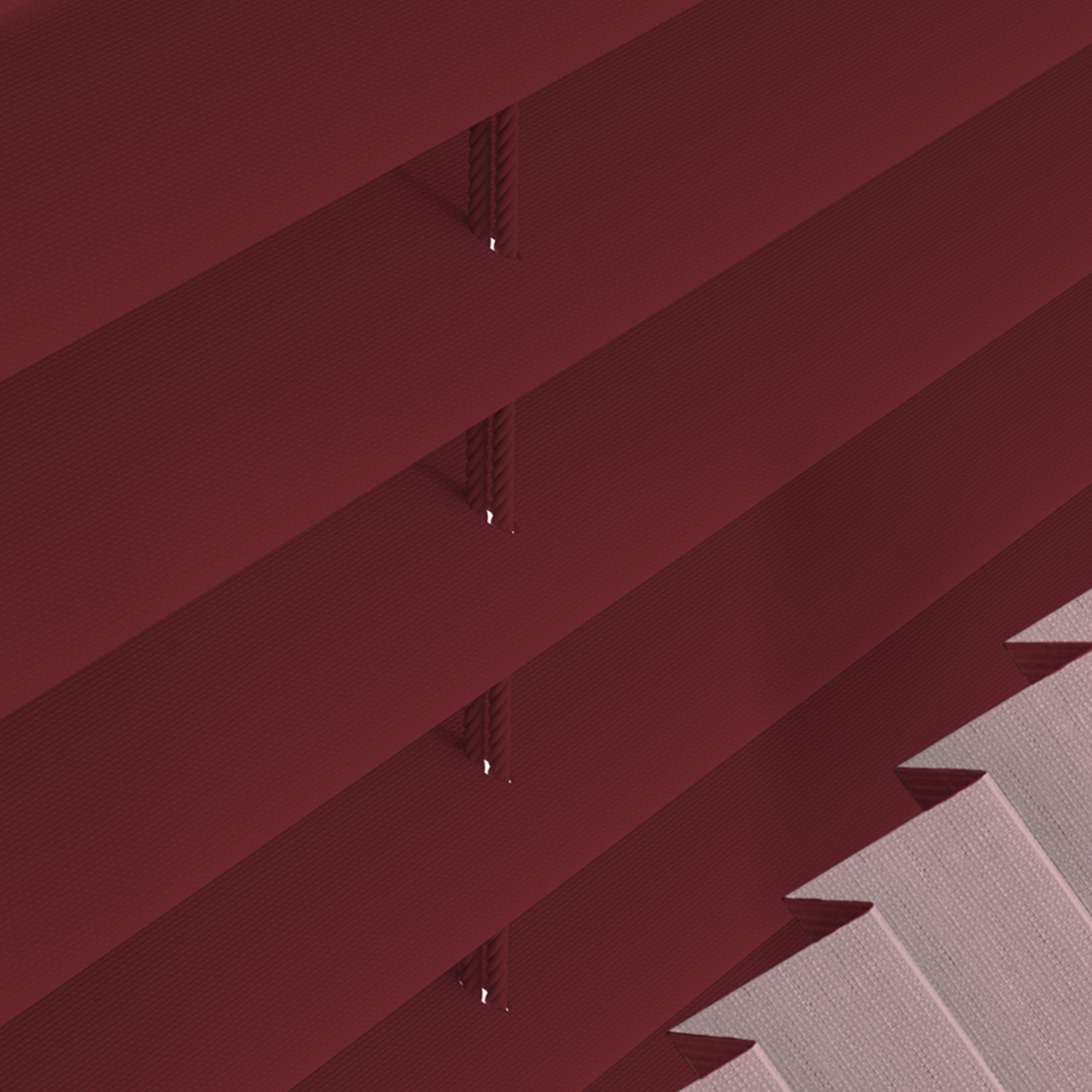 Tenda plissettata Thermo Rosso