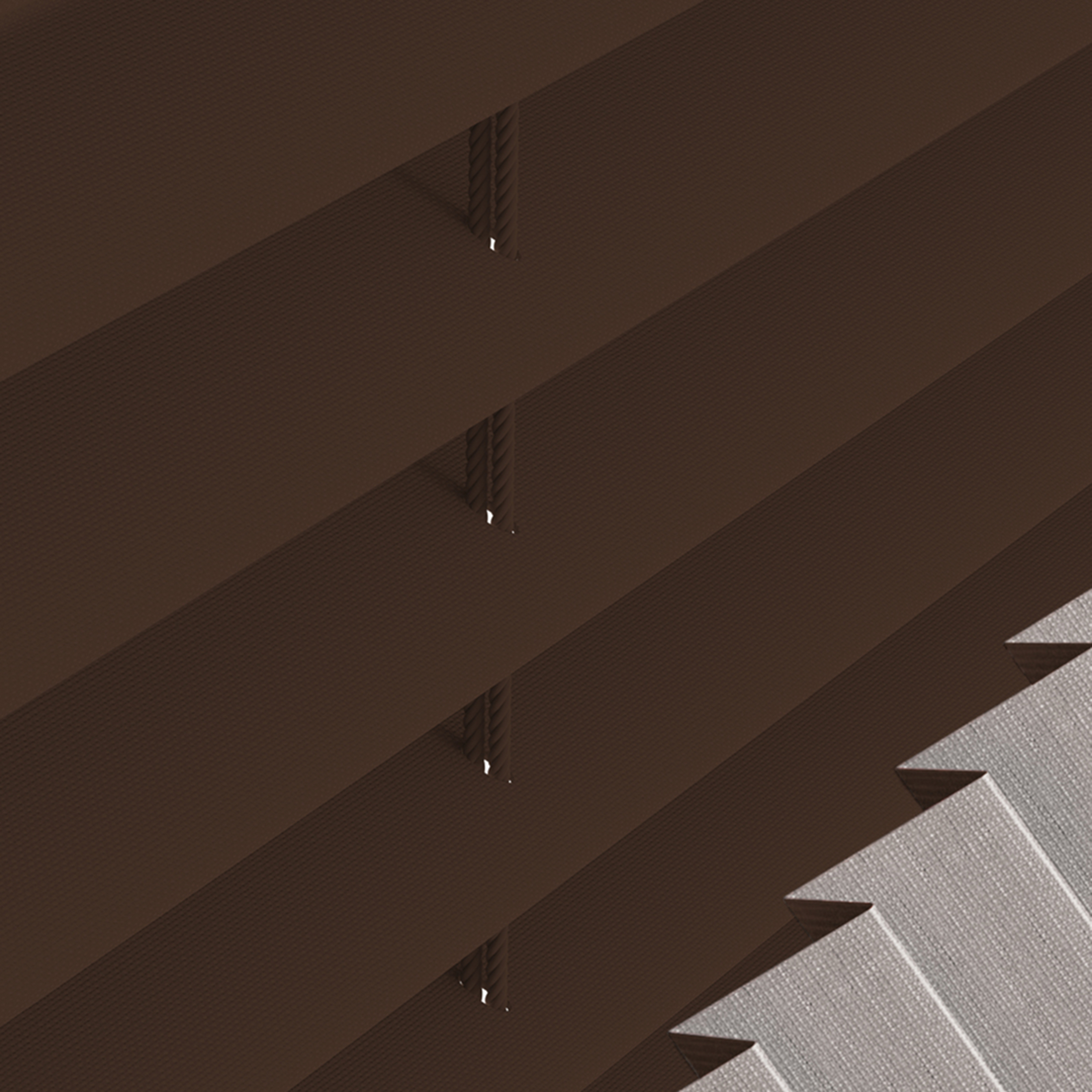 Thermo pleated blind Dark drown