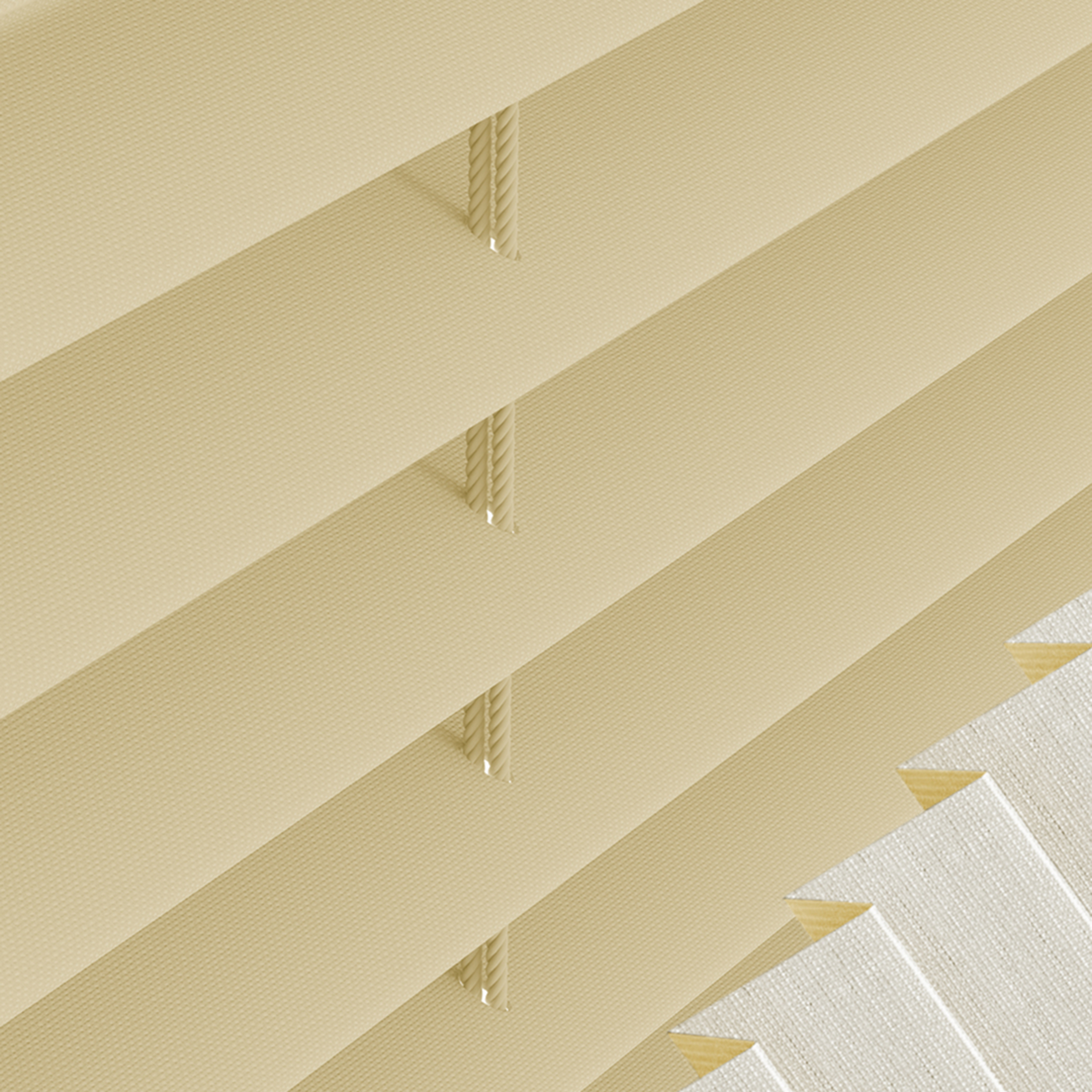 Plisségordijn Thermo Beige