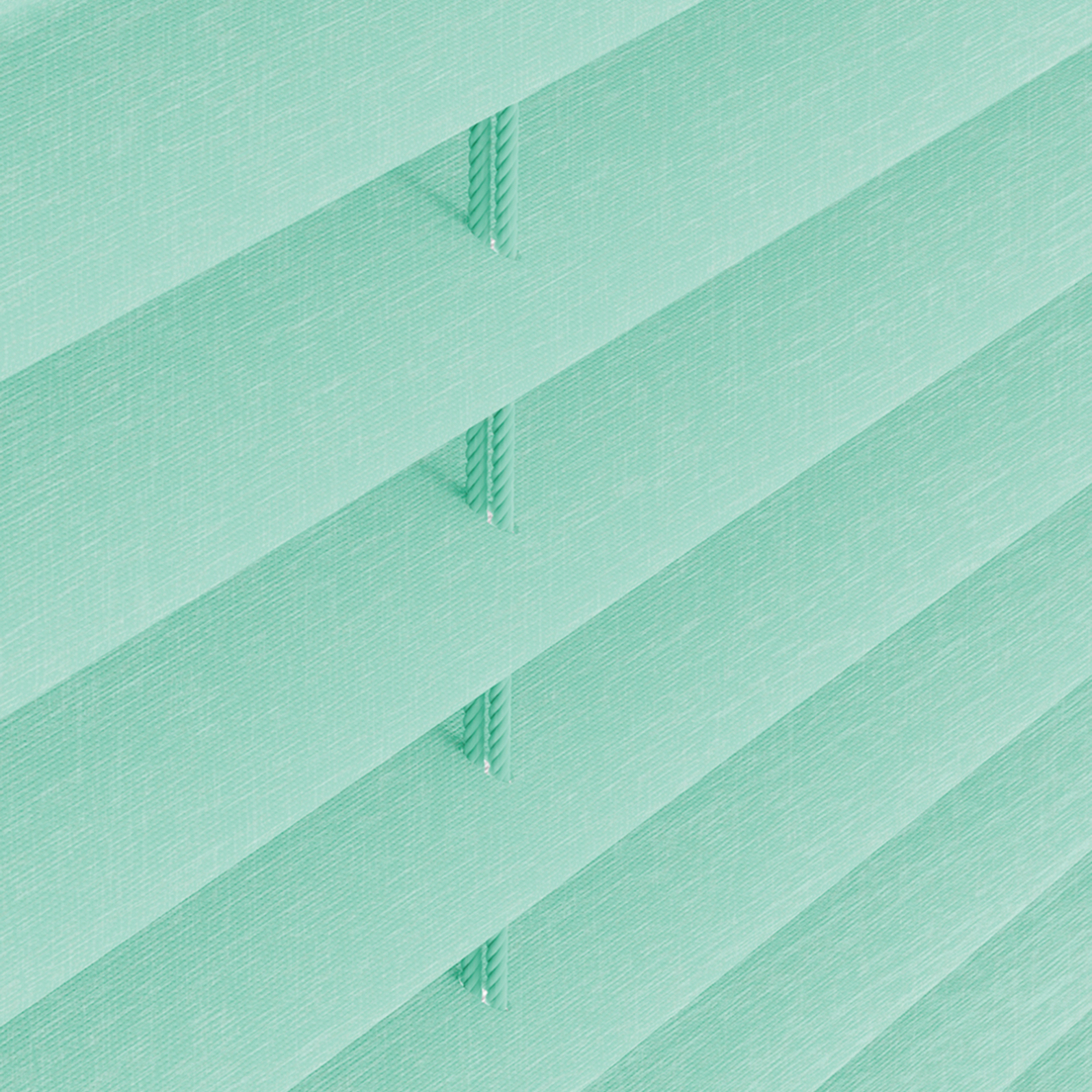 Melange Plissee Grün