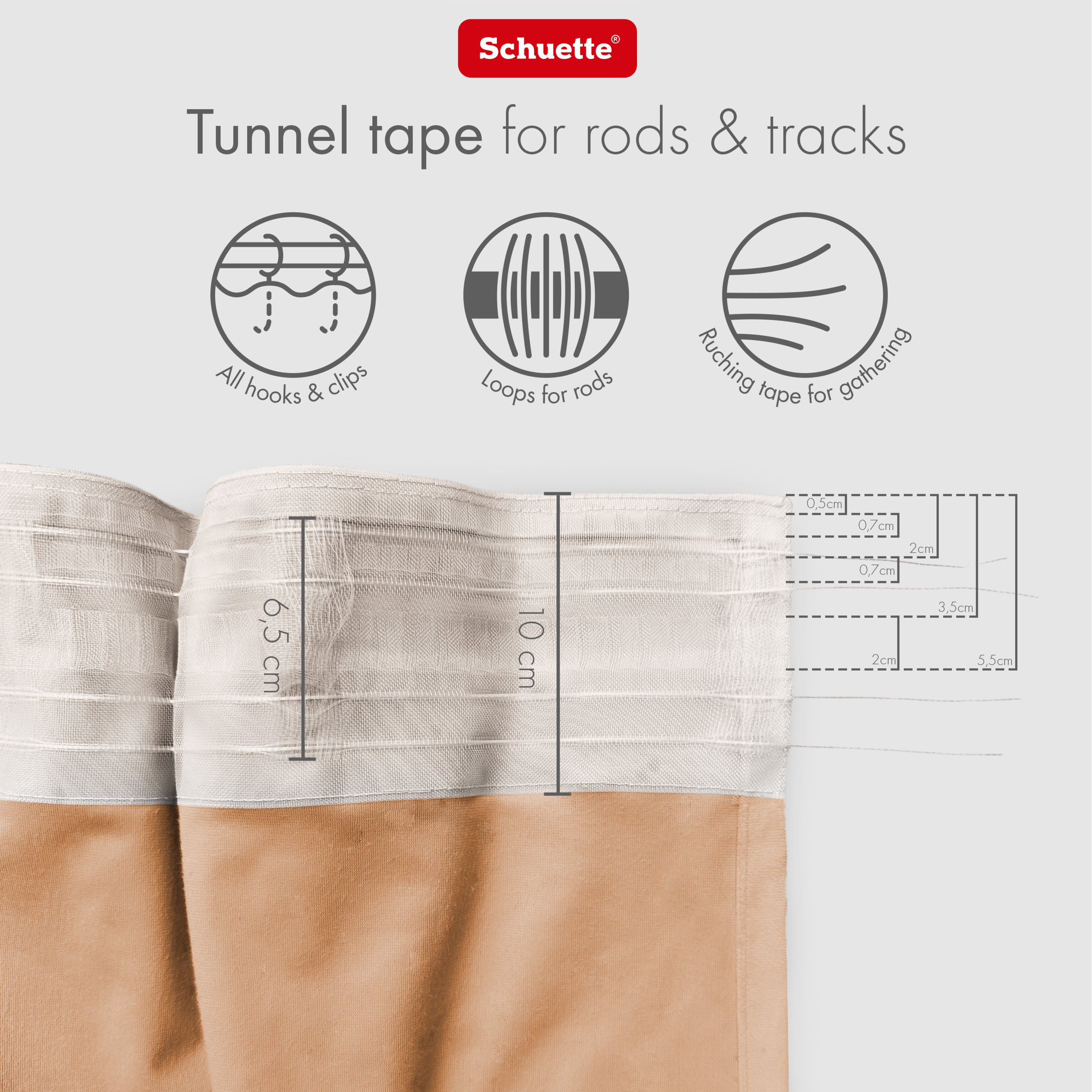 curtain mounting for rail and rod