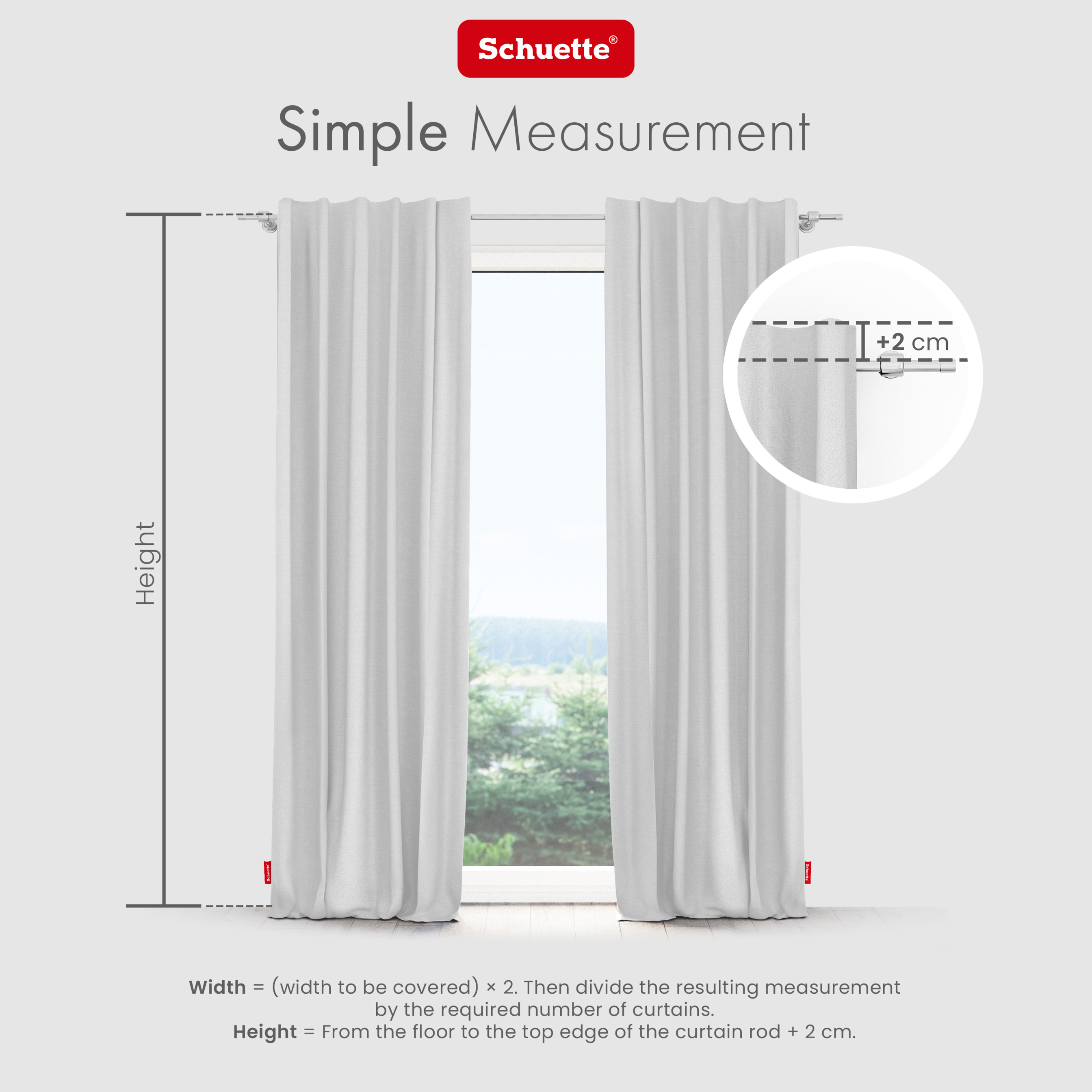 measure windows for curtains with eyelets or tunnelband
