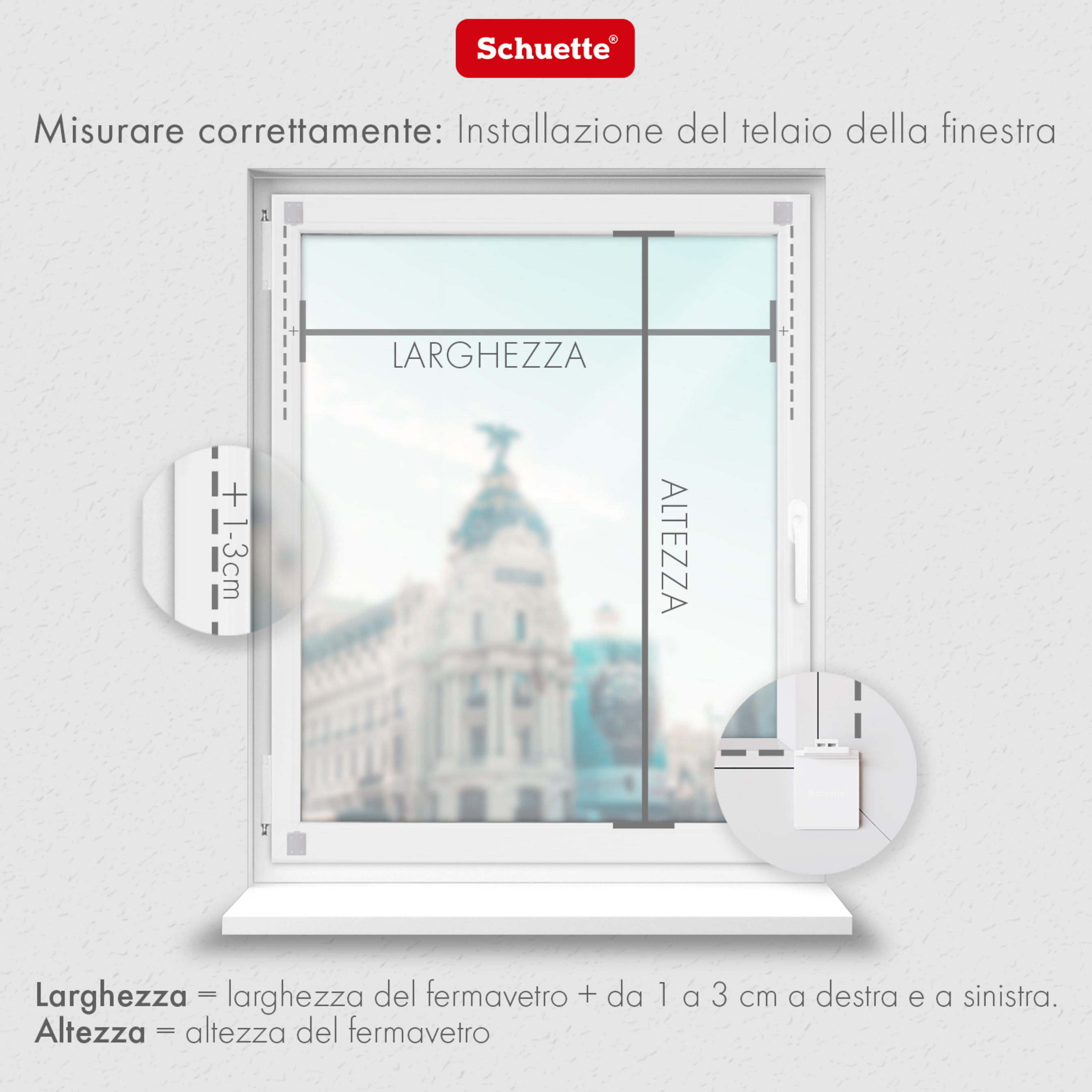 Come misurare per una tenda plissettata a nido d’ape da incollare sul telaio della finestra