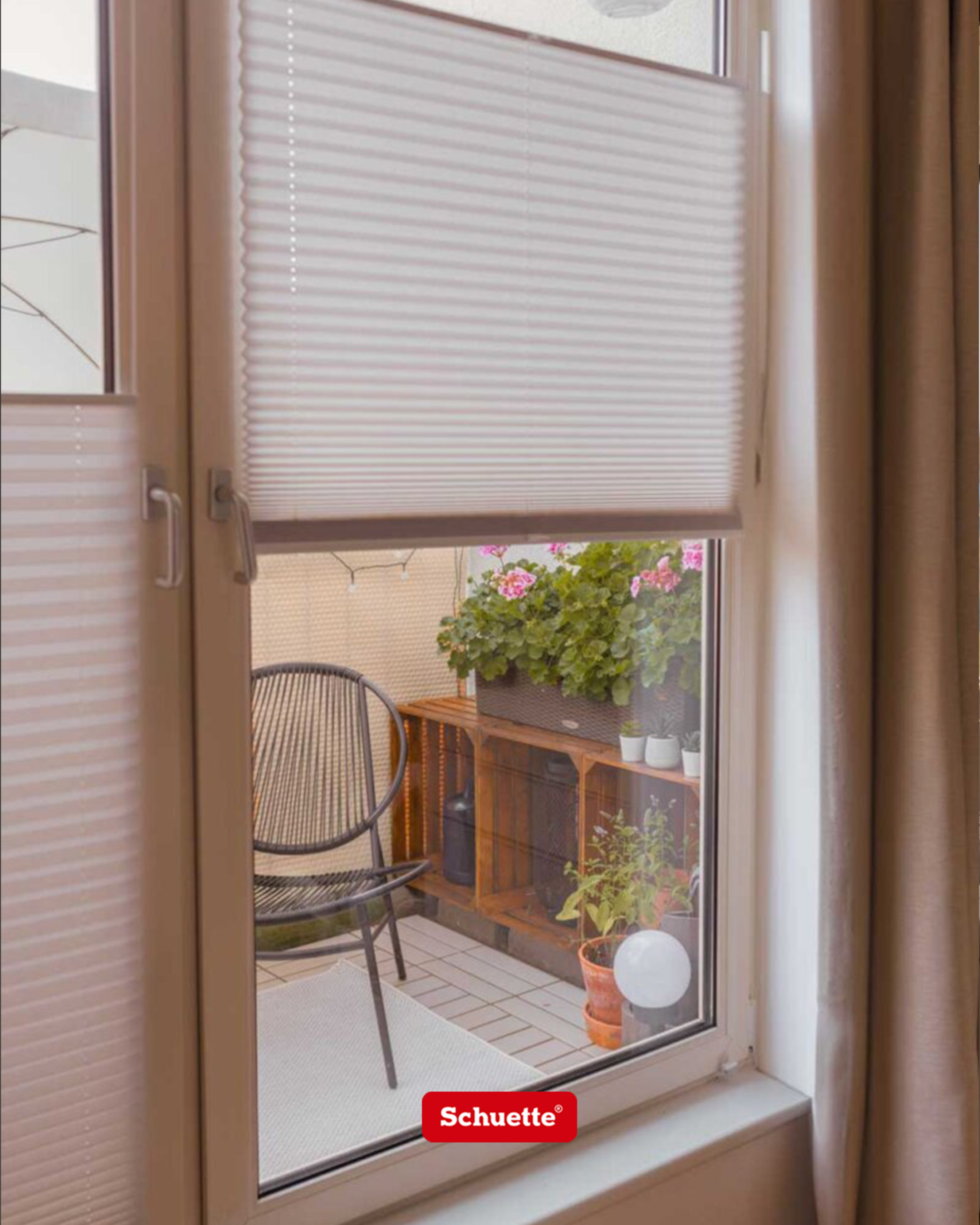 plissee zum kleben am fensterrahmen