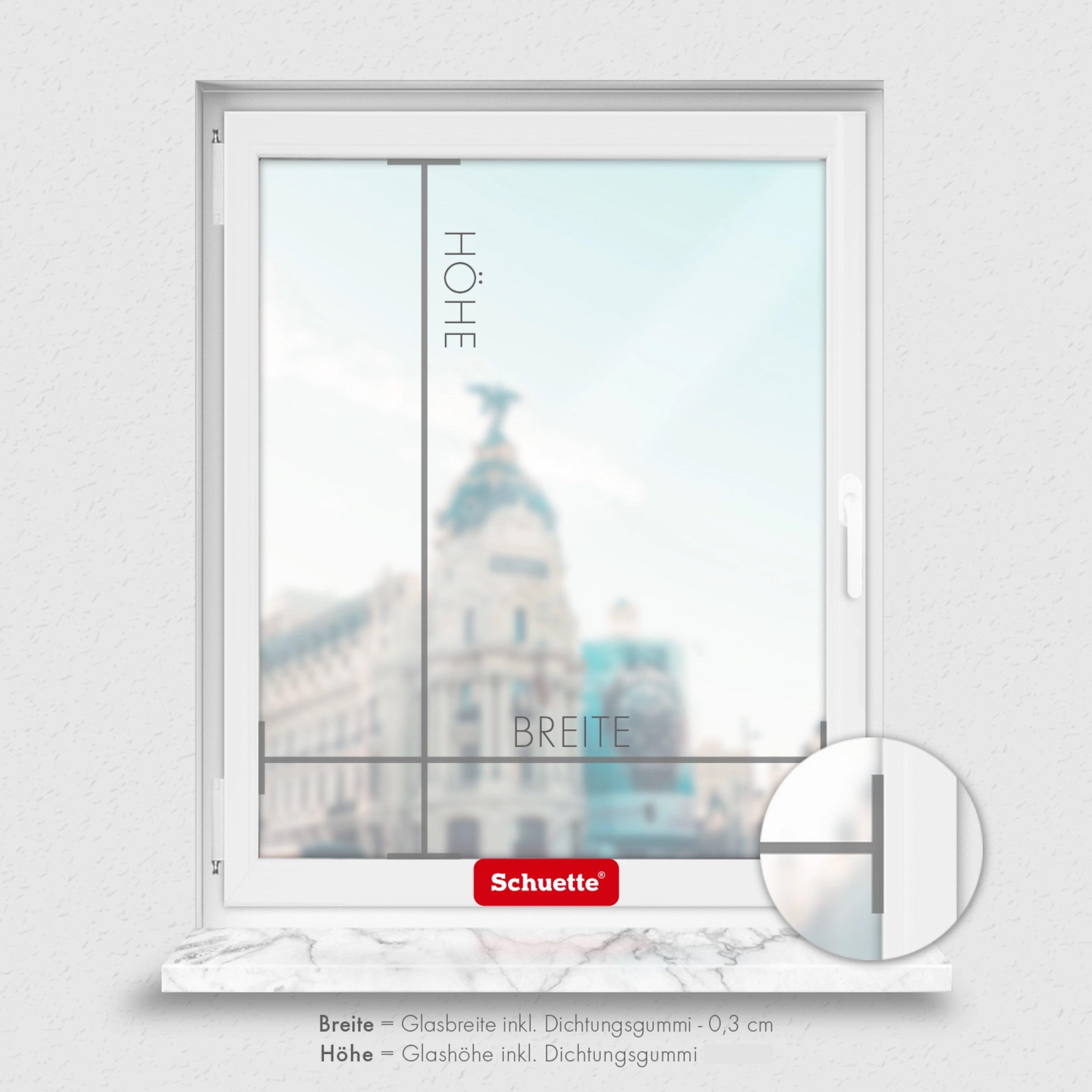 balkontür plissee messen