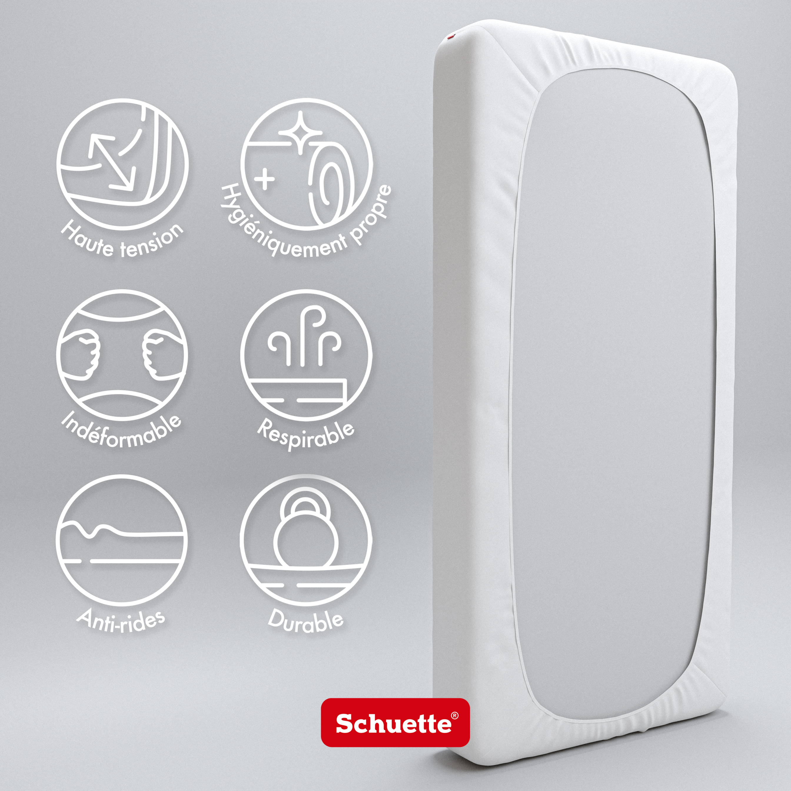 Schuette® Spannbettlaken • 200 x 200 • Wow! Kollektion: Fluff White (Weiß) • 100% Superfluff Baumwolle, Blickdicht, Faltenfrei • mit Rundumgummi • Matratzenhöhe bis 40 cm
