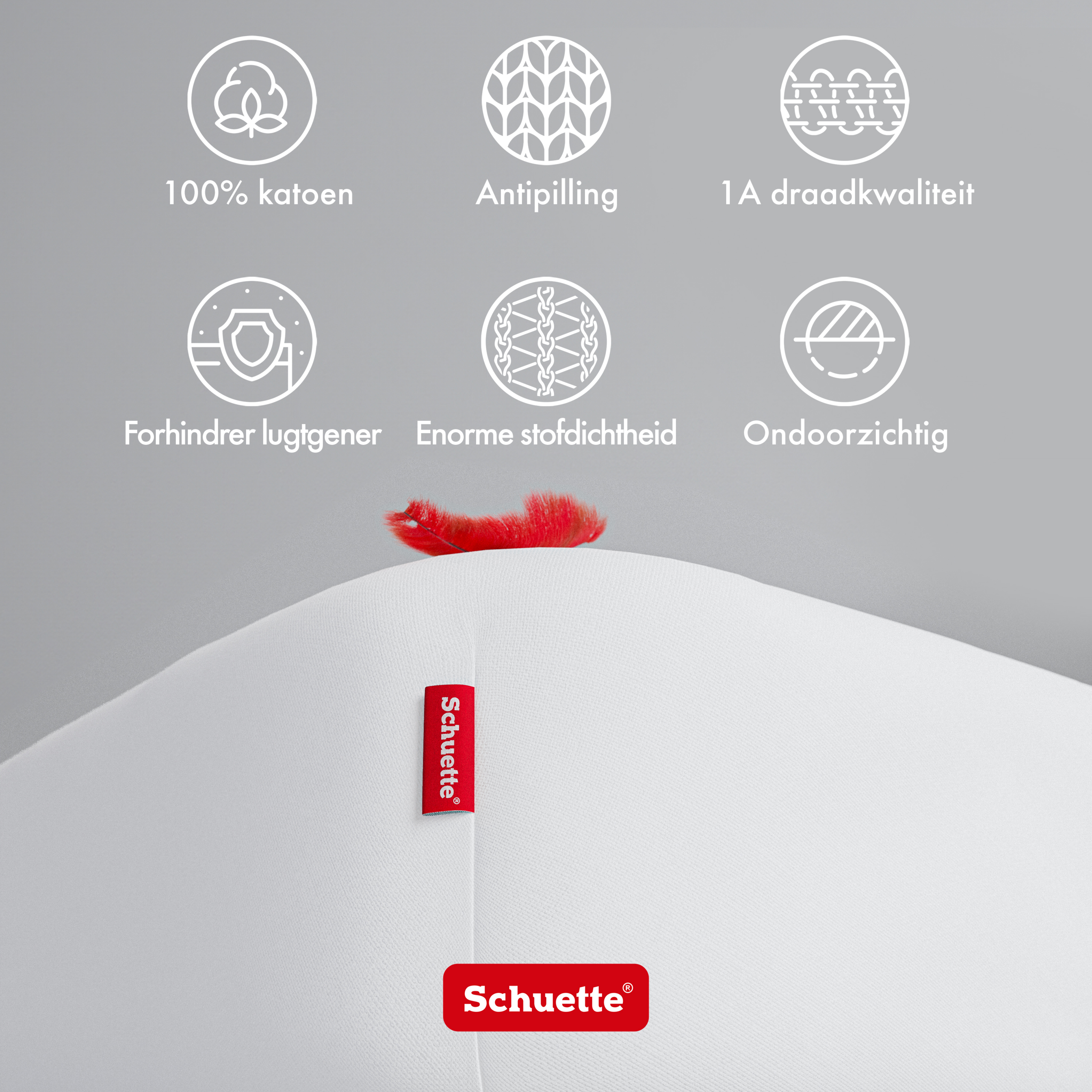 Schuette® Spannbettlaken • 200 x 200 • Wow! Kollektion: Fluff White (Weiß) • 100% Superfluff Baumwolle, Blickdicht, Faltenfrei • mit Rundumgummi • Matratzenhöhe bis 40 cm