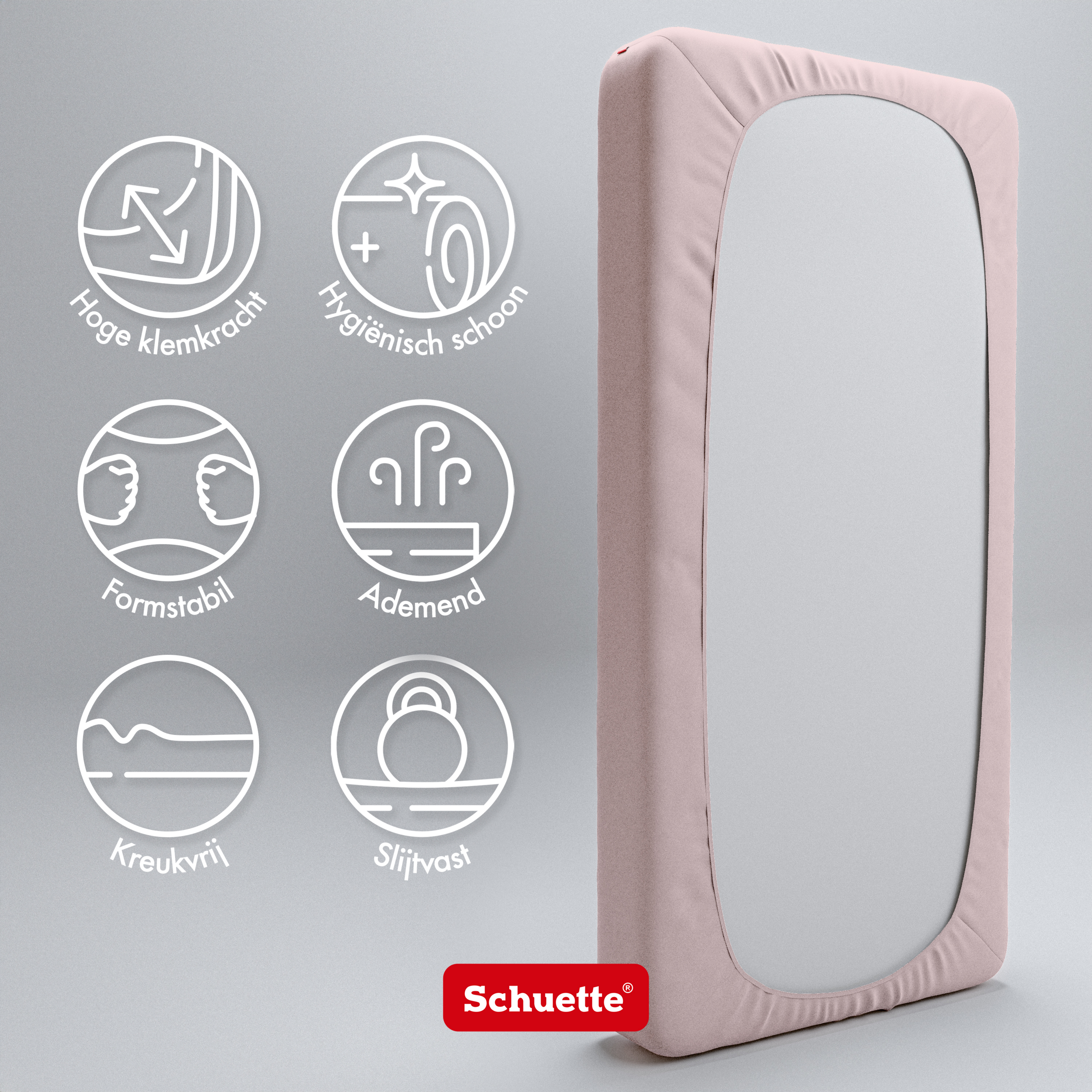 Schuette® Spannbettlaken • 120 x 200 • Wow! Kollektion: Cherry Blossom (Pastellrosa) • 100% Superfluff Baumwolle, Blickdicht, Faltenfrei • mit Rundumgummi • Matratzenhöhe bis 40 cm