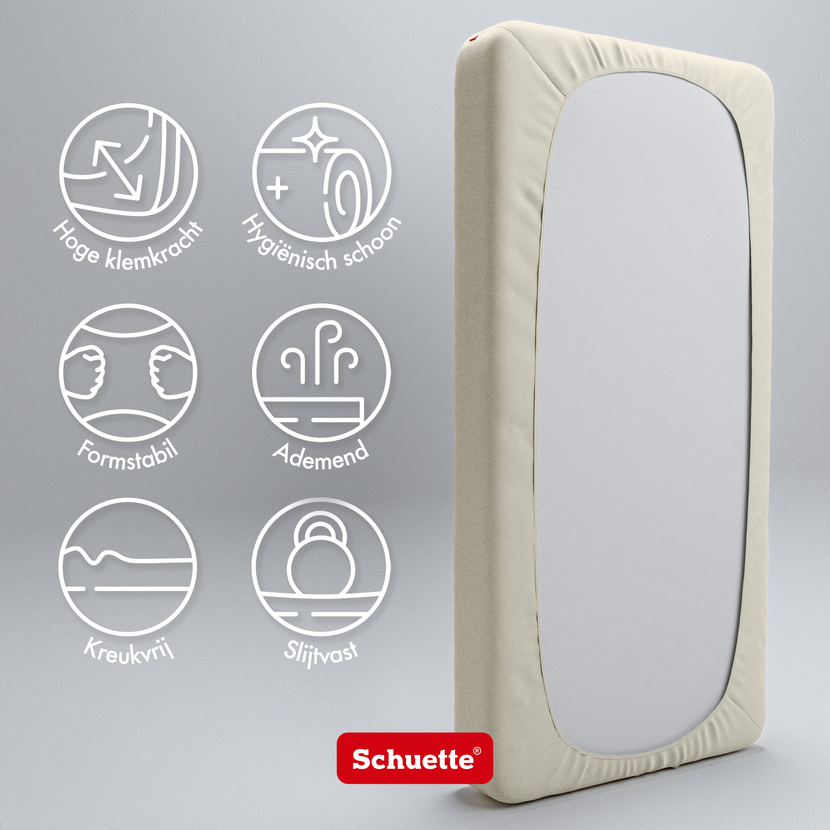 Schuette® Topper Spannbettlaken • 80 x 160 • Wow! Kollektion: Almond Cream (Ecru) • 100% Superfluff Baumwolle, Blickdicht, Faltenfrei • mit Rundumgummi • Matratzenhöhe bis 10 cm