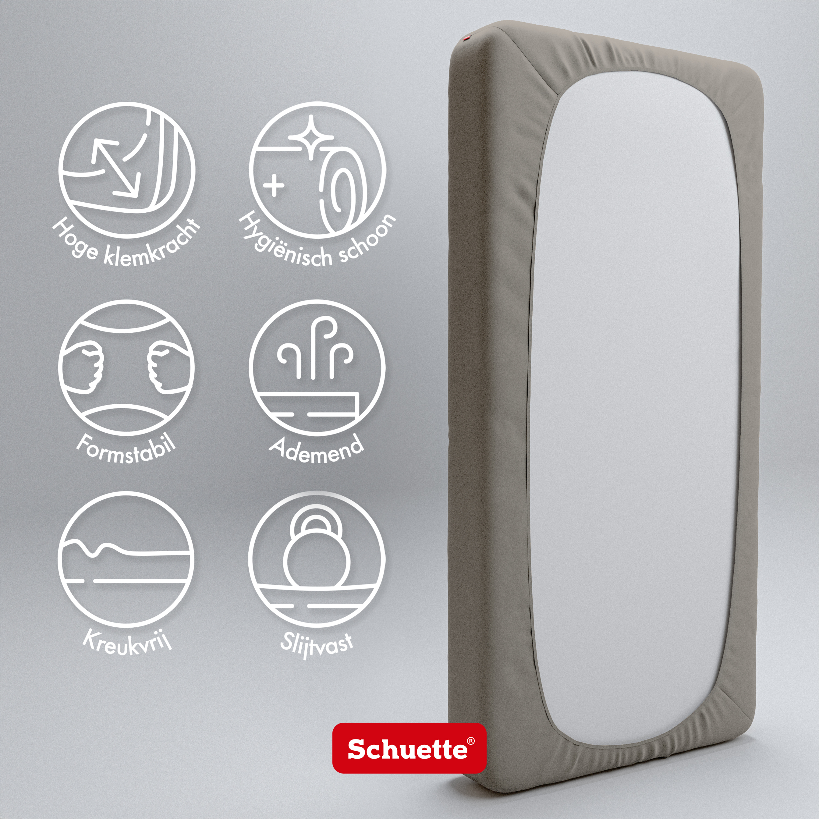 Schuette® Topper Spannbettlaken • 160 x 200 • Wow! Kollektion: Mocha Mia! (Cappuccino) • 100% Superfluff Baumwolle, Blickdicht, Faltenfrei • mit Rundumgummi • Matratzenhöhe bis 15 cm