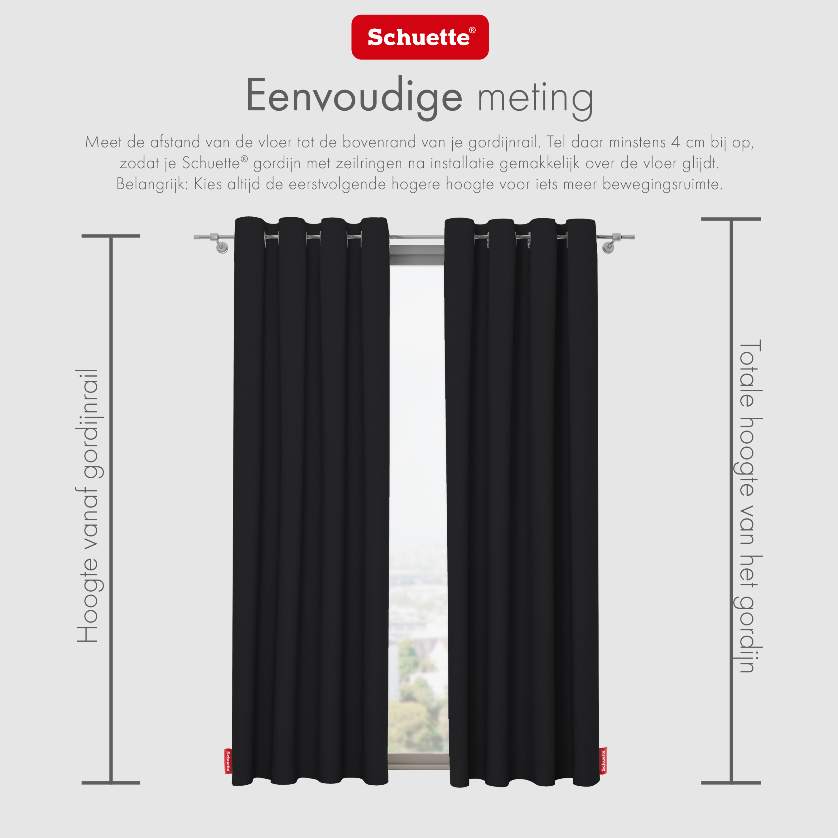 Schuette® Verdunkelungs-Vorhang Gardine mit Ösen nach Maß ● Century Black Kollektion: Raven Feather (Schwarz) ● 1 Stück ● Knitterfrei Pflegeleicht Thermo Blickdicht & stark Abdunkelnd