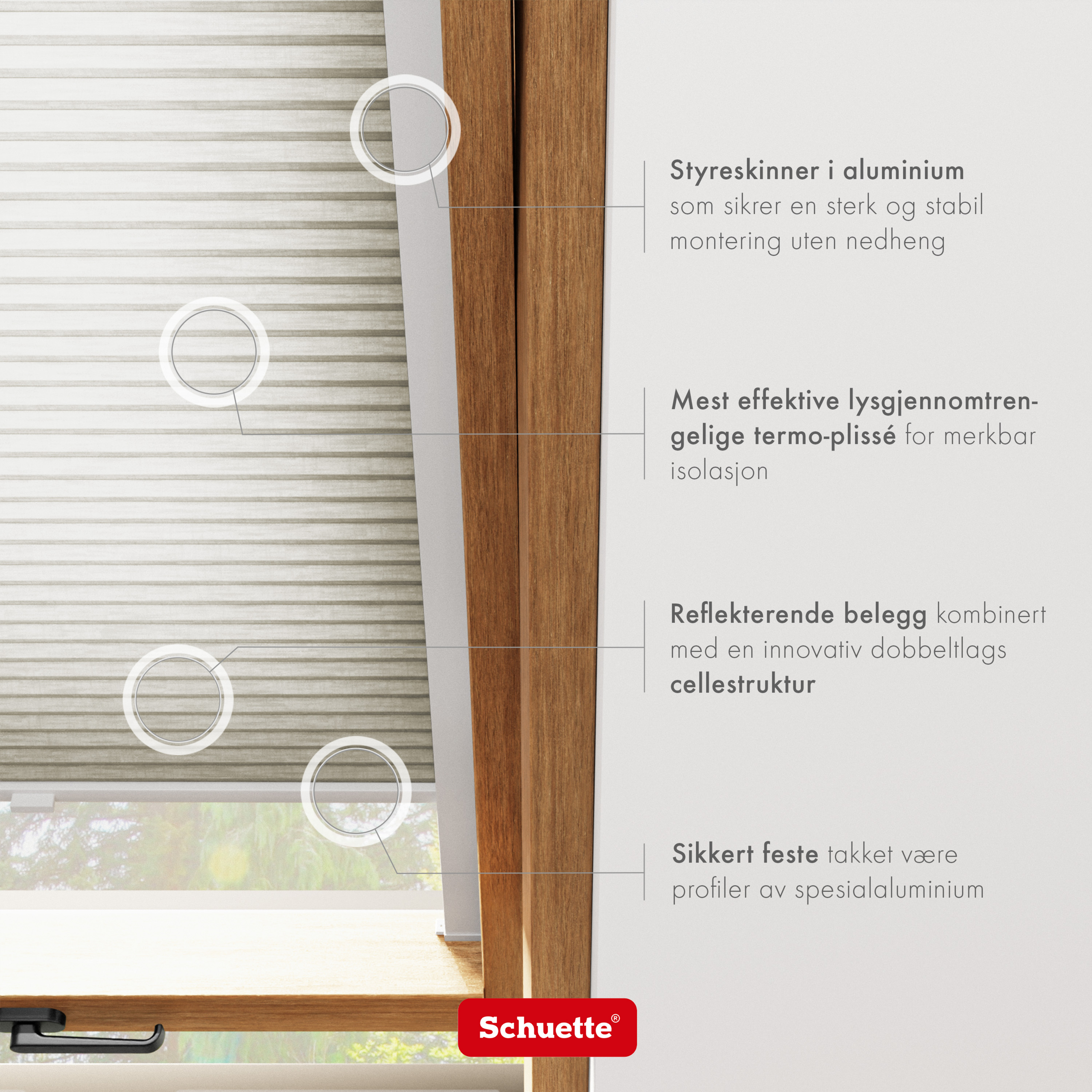 Schuette® Dachfenster Wabenplissee nach Maß • Thermo x Honey Kollektion: Chia Later! (Grau) • Profilfarbe: Anthrazit