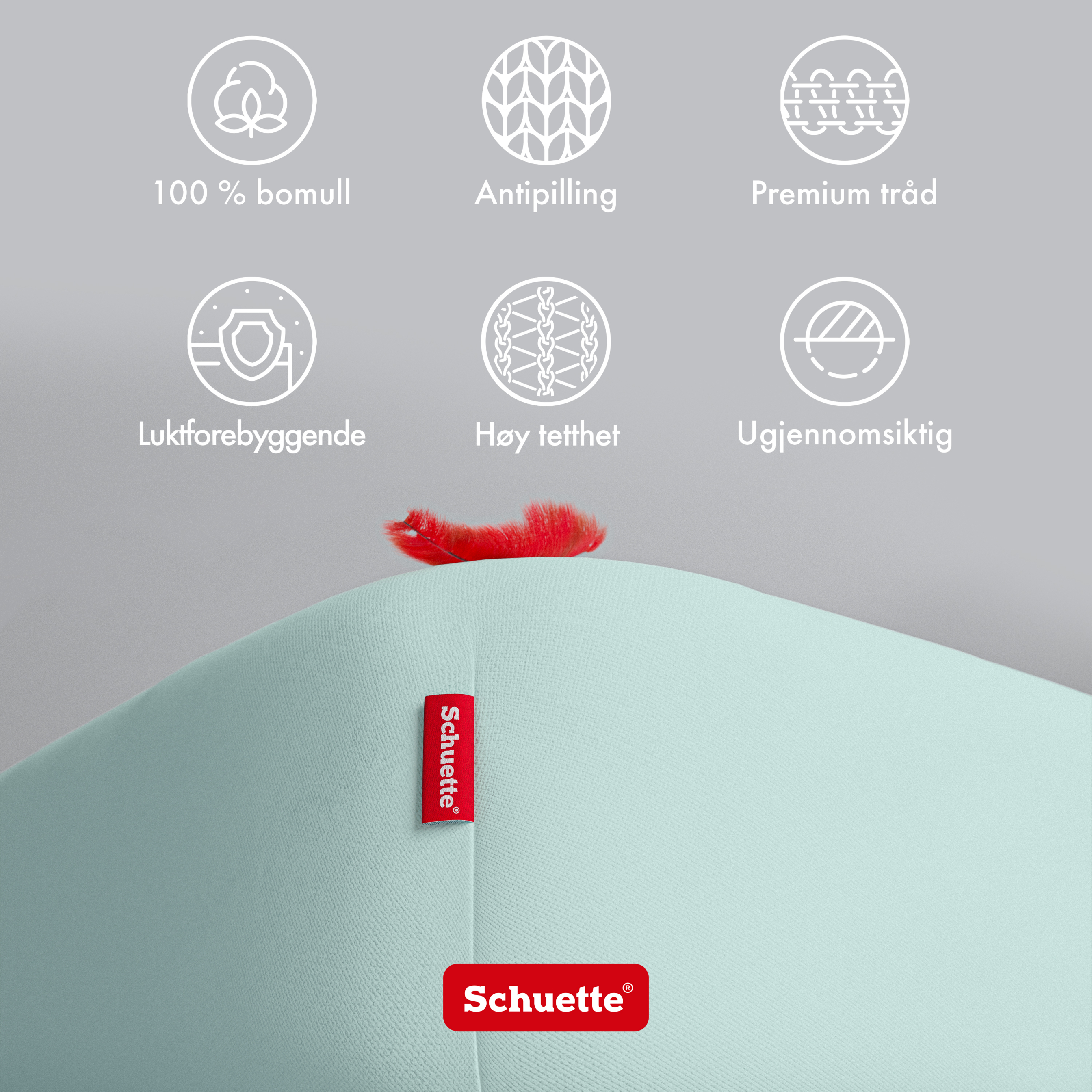 Schuette® Spannbettlaken • 70 x 200 • Wow! Kollektion: Icy Tiff (Pastelltürkis) • 100% Superfluff Baumwolle, Blickdicht, Faltenfrei • mit Rundumgummi • Matratzenhöhe bis 30 cm