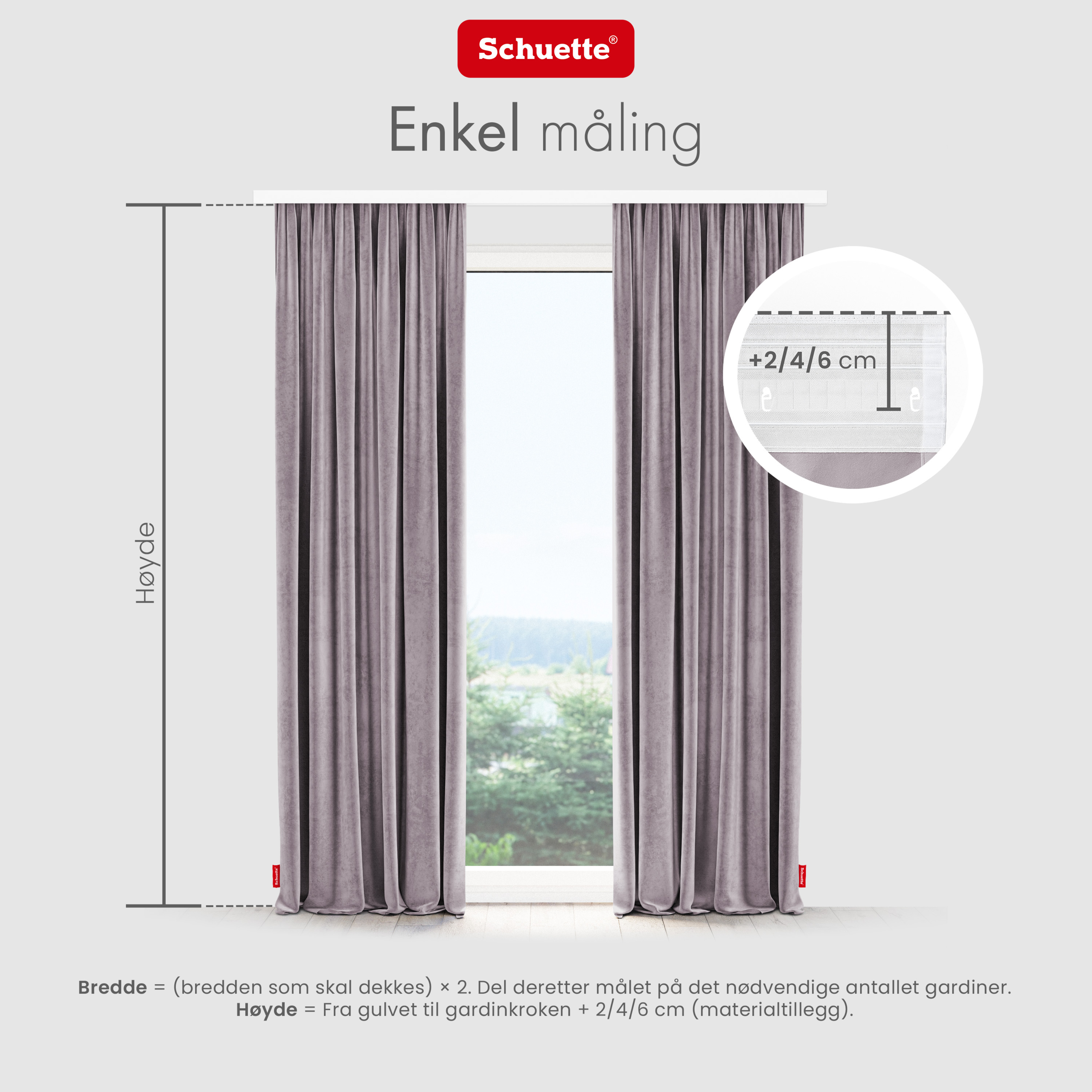 Schuette® Verdunkelungs-Vorhang Gardine mit Tunnelband nach Maß ● Millenium Velvet Kollektion: Purple Grape (Lila) ● 1 Stück ● Knitterfrei Pflegeleicht Thermo Blickdicht & stark Abdunkelnd