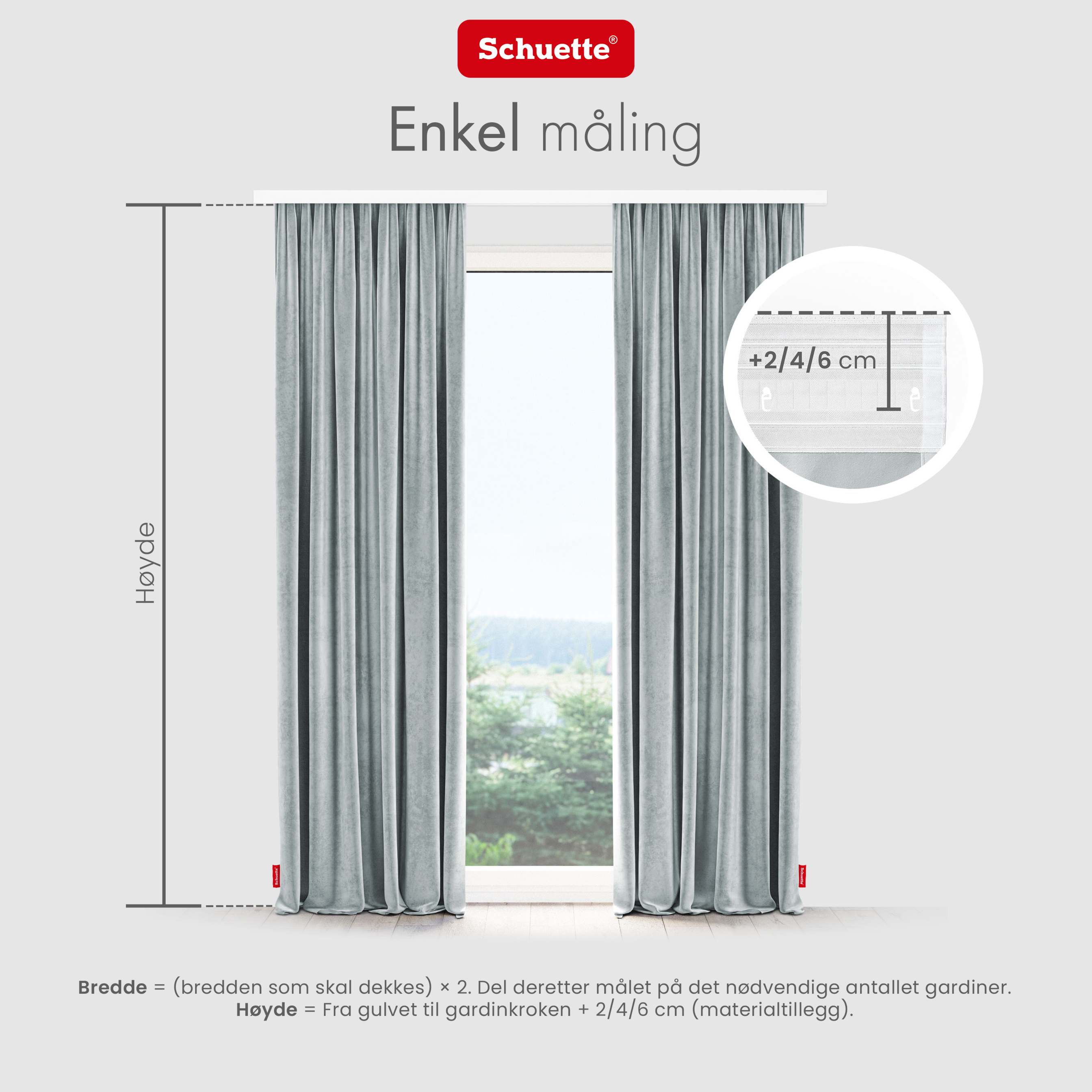 Schuette® Verdunkelungs-Vorhang Gardine mit Tunnelband nach Maß ● Millenium Velvet Kollektion: Koala Shade (Grau) ● 1 Stück ● Knitterfrei Pflegeleicht Thermo Blickdicht & stark Abdunkelnd
