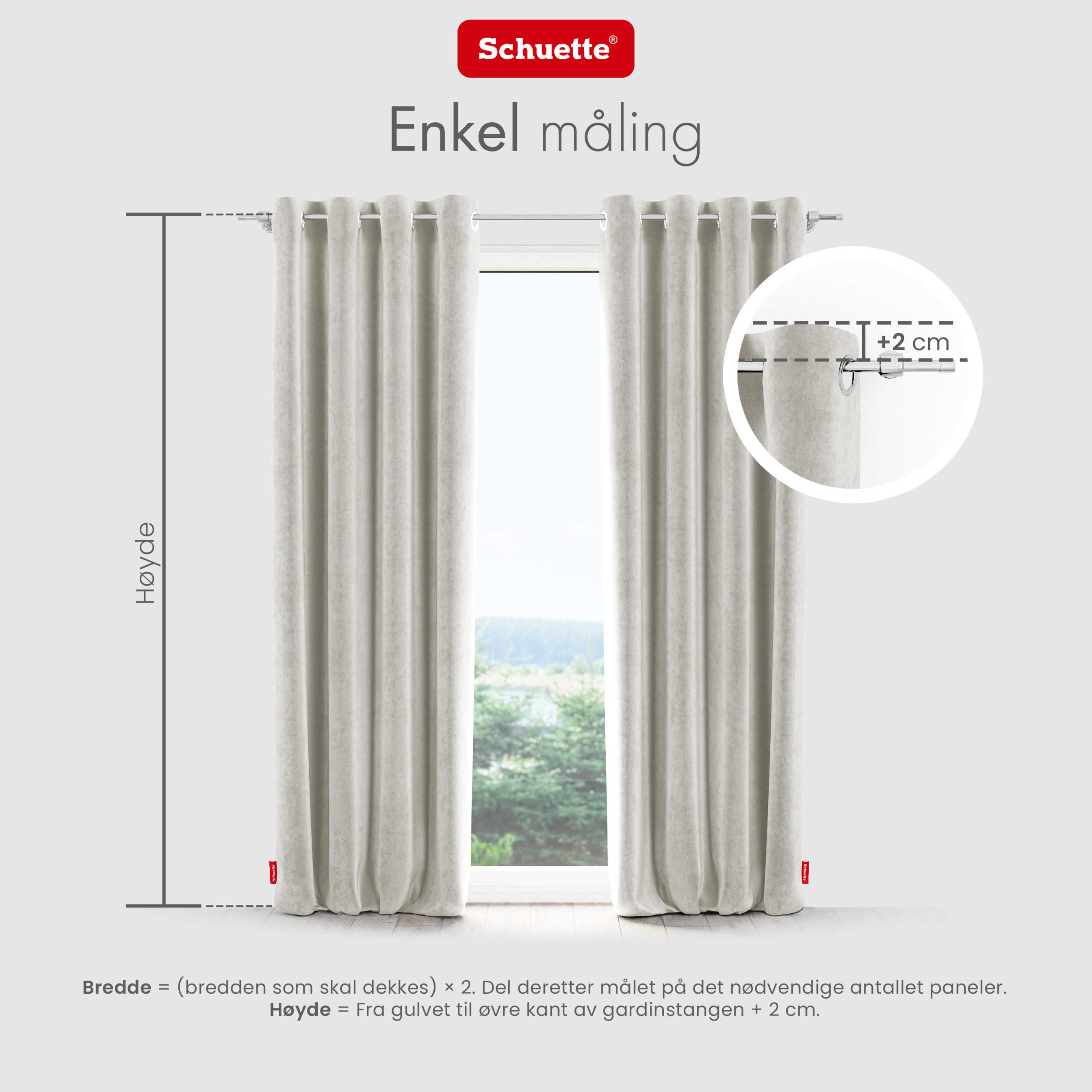 Schuette® Verdunkelungs-Vorhang Gardine mit Ösen nach Maß ● Millenium Velvet Kollektion: Polar Bear (Weiß-Grau-Beige) ● 1 Stück ● Knitterfrei Pflegeleicht Thermo Blickdicht & stark Abdunkelnd