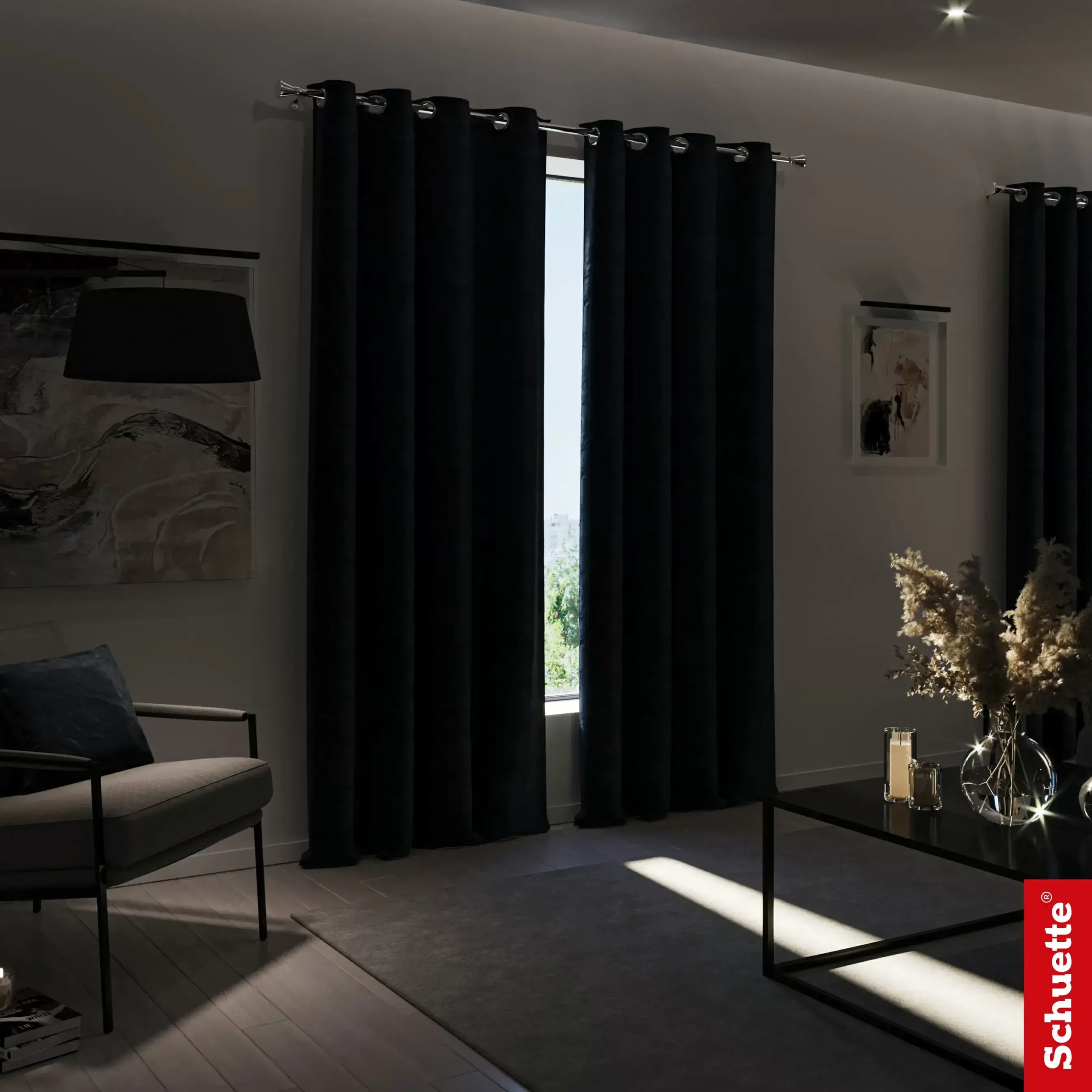 cortina opaca ventana