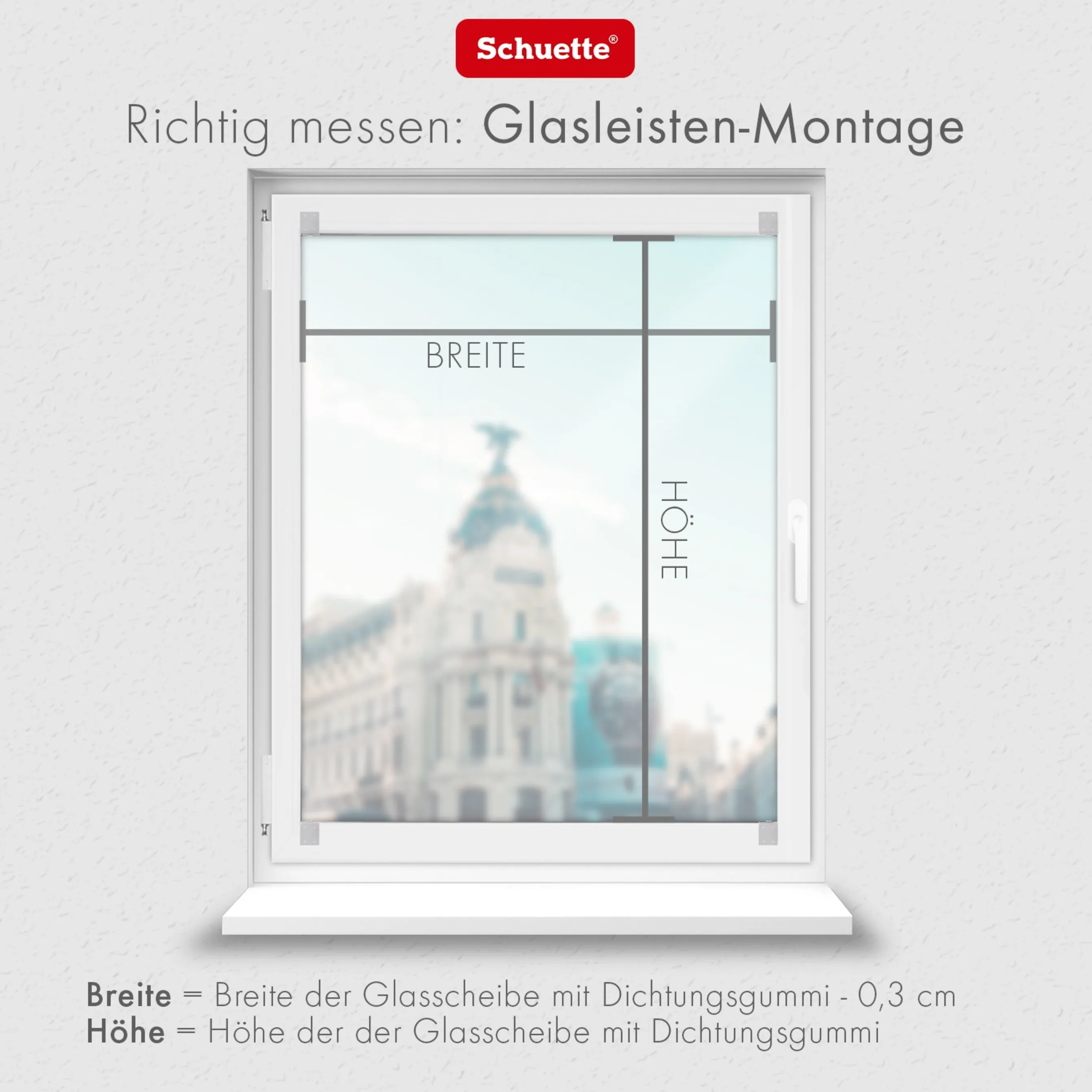 Schuette® Plissee ohne Bohren nach Maß • Suprafix Halterung “Zum Kleben” • Thermo Kollektion: Dark Night (Schwarz) • Profilfarbe: Eiche