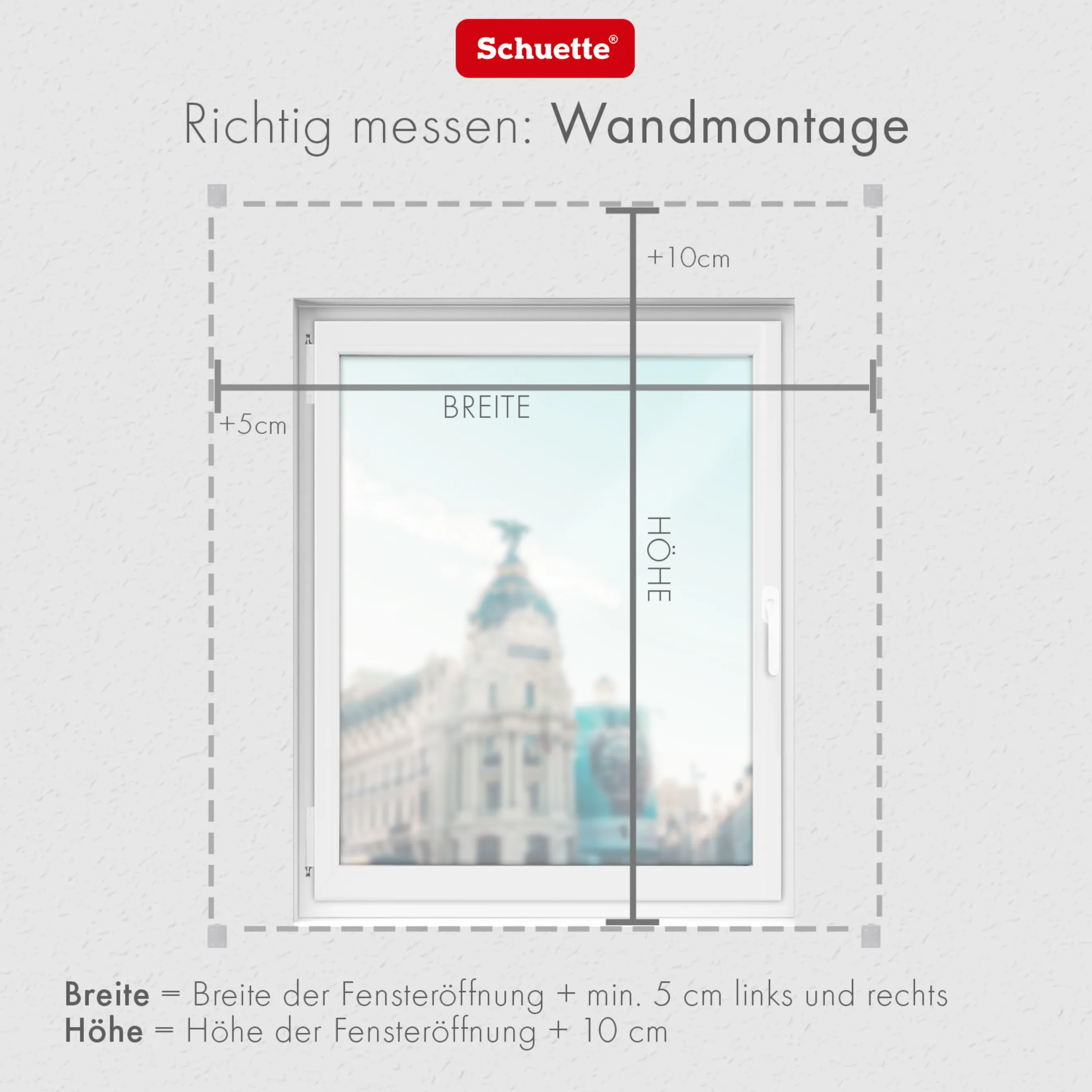 Schuette® Plissee ohne Bohren nach Maß • Suprafix Halterung “Zum Kleben” • Melange Kollektion: Deep Sea (Blau) • Profilfarbe: Eiche