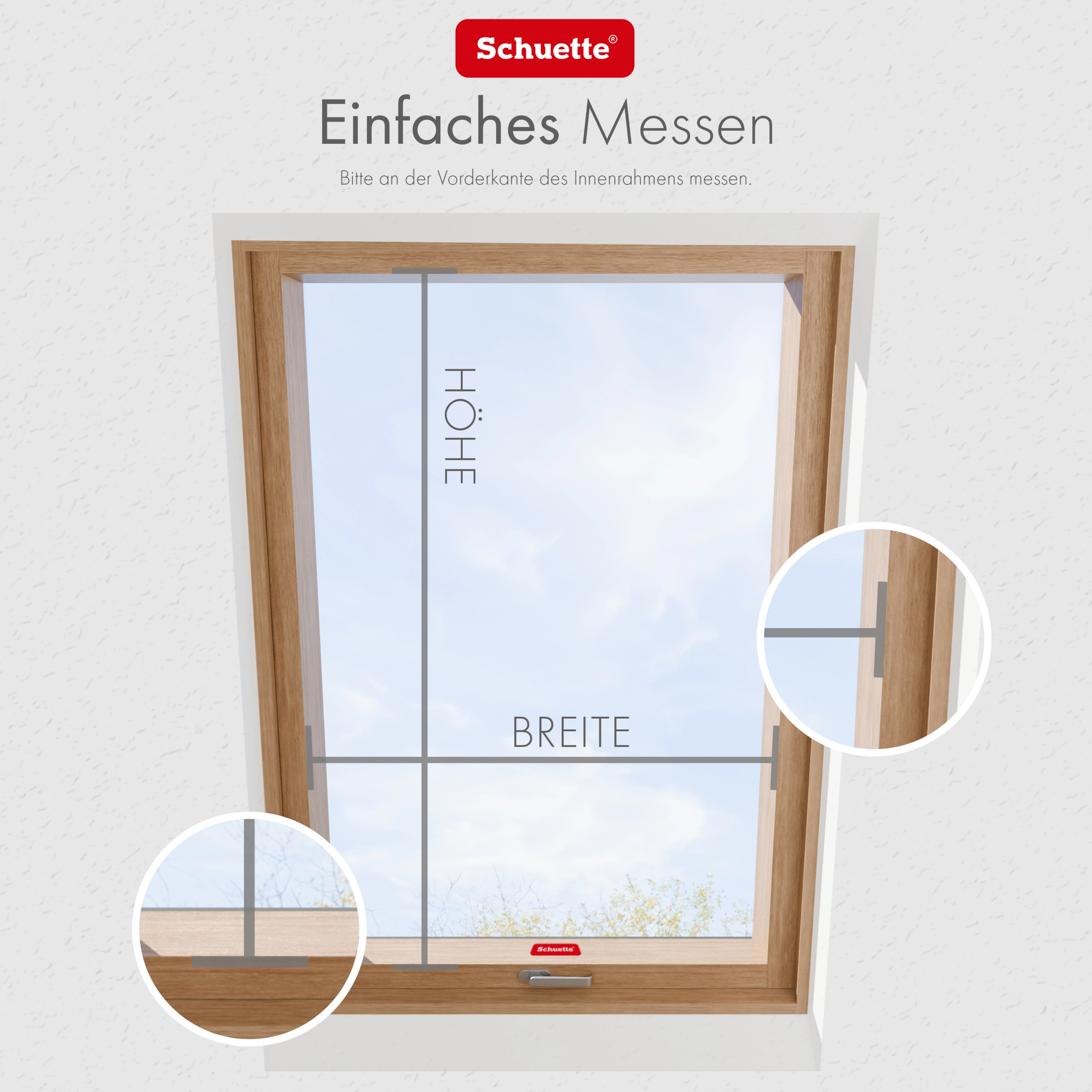 Schuette® Dachfenster Plissee nach Maß • Premium Kollektion: Morning Coffee (Hellbraun) • Profilfarbe: Weiß