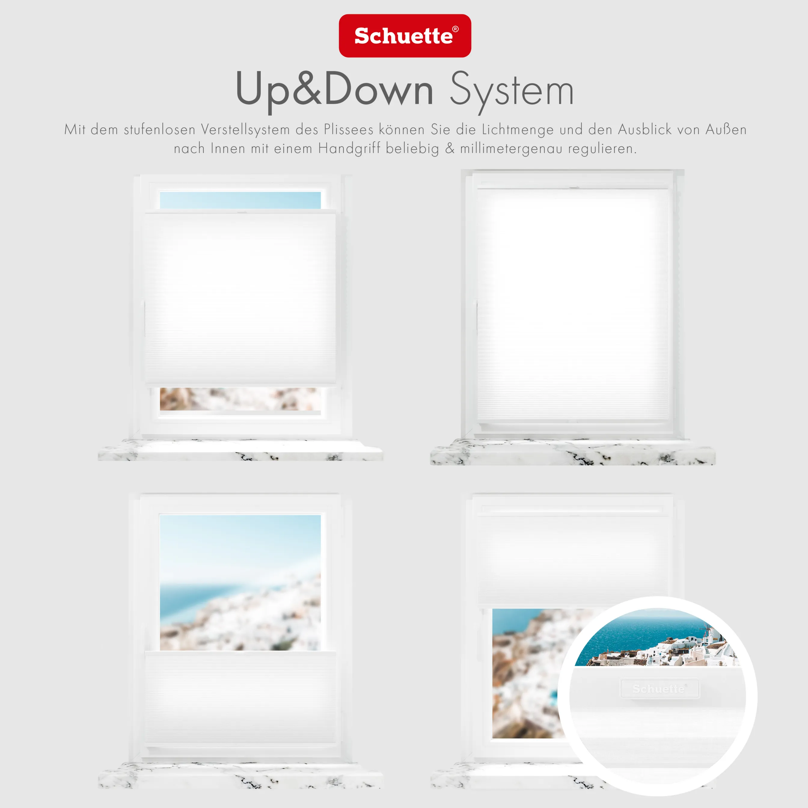 Schuette® Wabenplissee mit Bohren nach Maß • Suprafix "Double 2in1" Schraub- & Klemmhalter • Thermo x Honey Kollektion: Coconut Kiss (Weiß) • Profilfarbe: Braun