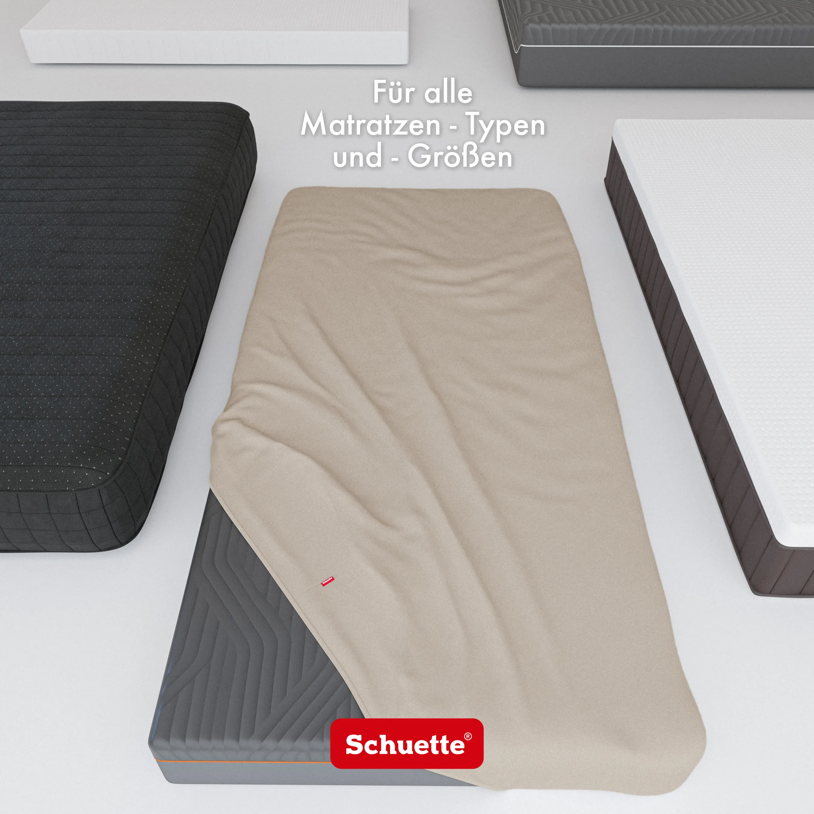 Schuette® Topper Spannbettlaken • 70 x 140 • Wow! Kollektion: Vanilla & Co. (Beige) • 100% Superfluff Baumwolle, Blickdicht, Faltenfrei • mit Rundumgummi • Matratzenhöhe bis 10 cm