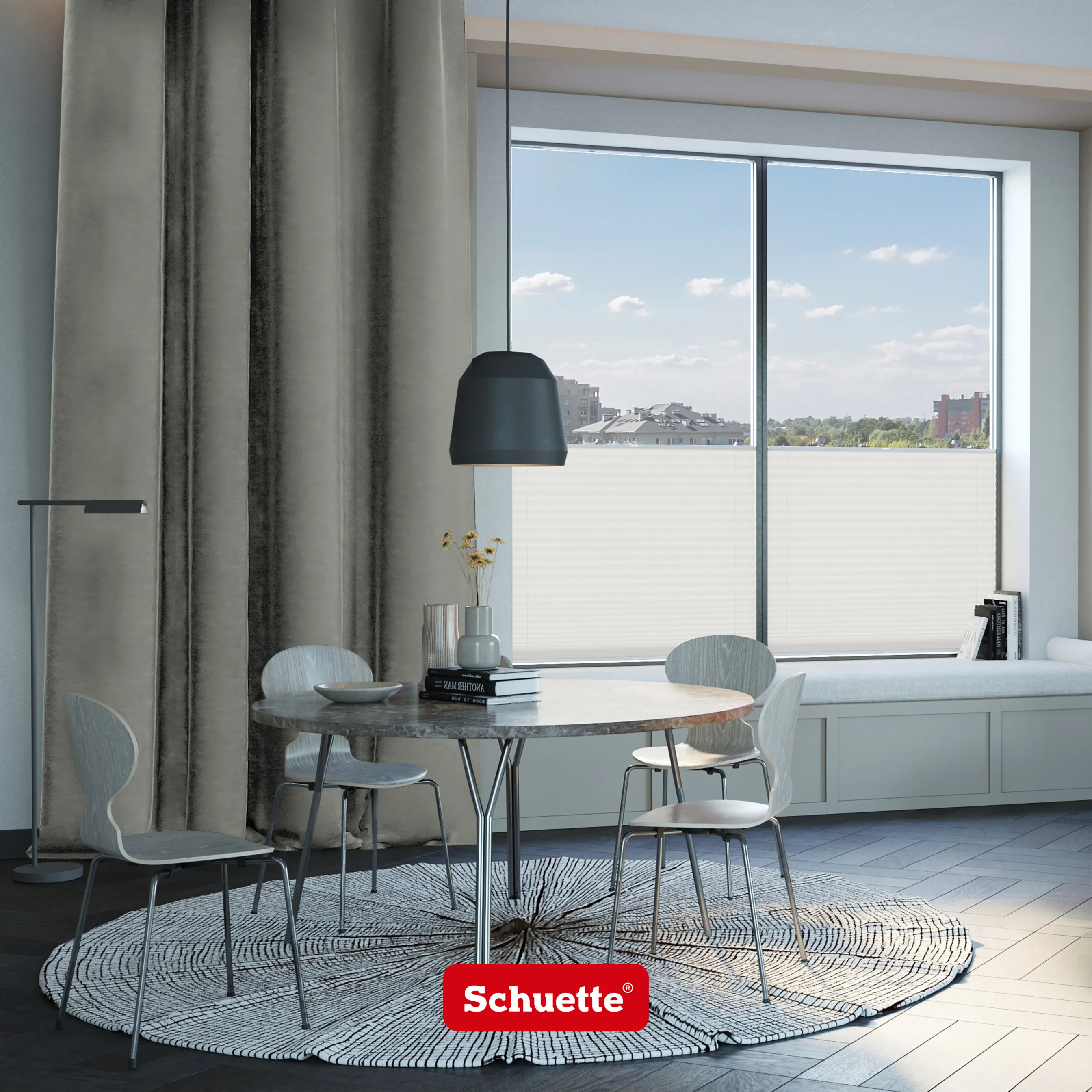 Schuette® Verdunkelungs-Vorhang Gardine mit Ösen nach Maß ● Millenium Velvet Kollektion: Umber Gray (Grau) ● 1 Stück ● Knitterfrei Pflegeleicht Thermo Blickdicht & stark Abdunkelnd