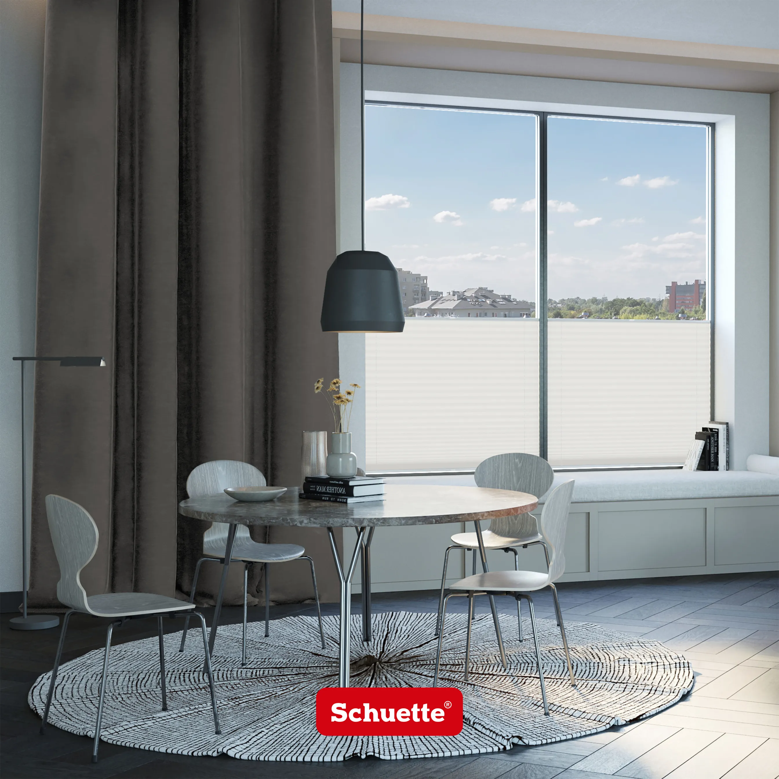 Schuette® Verdunkelungs-Vorhang Gardine mit Ösen nach Maß ● Millenium Velvet Kollektion: Great Wolf (Grau) ● 1 Stück ● Knitterfrei Pflegeleicht Thermo Blickdicht & stark Abdunkelnd