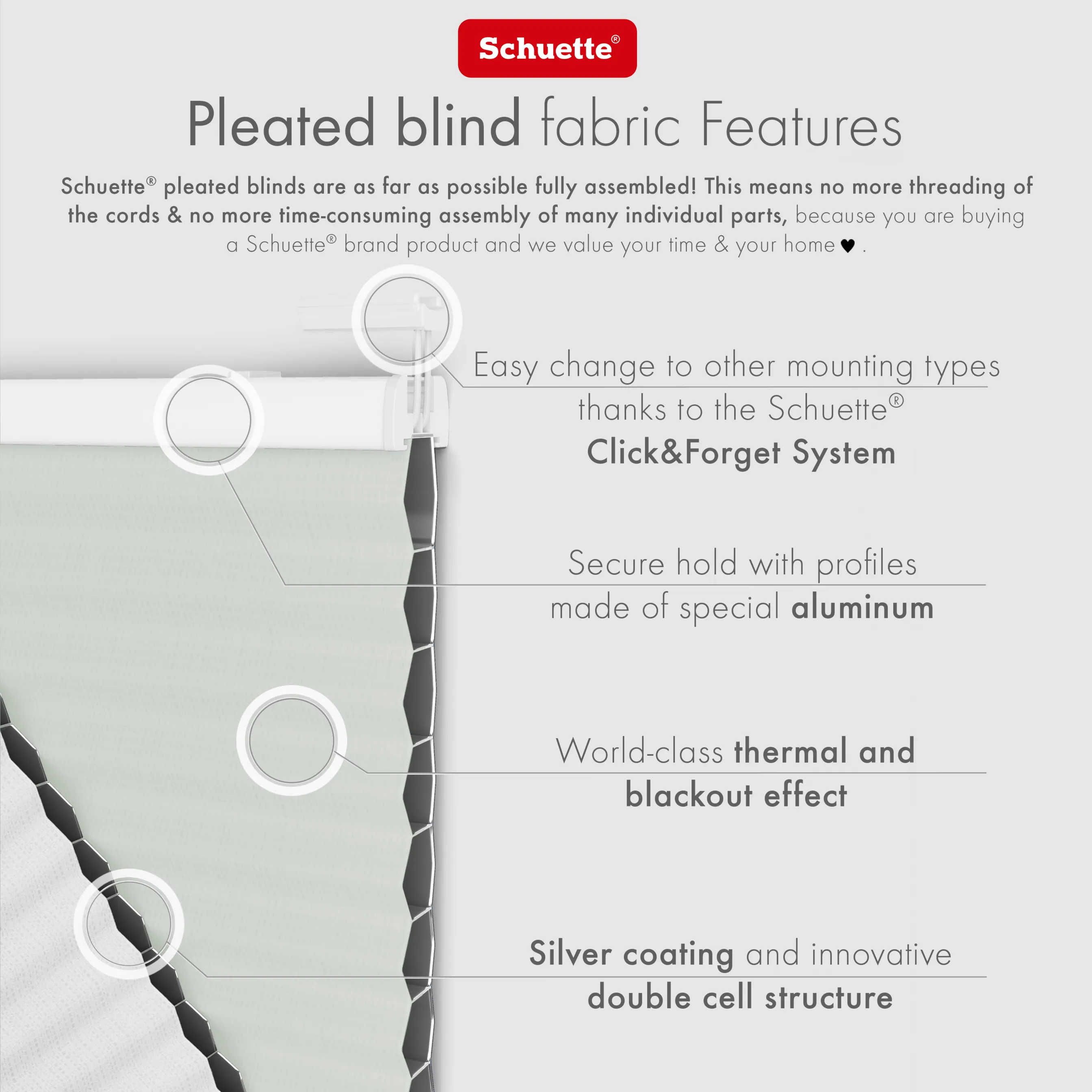 Schuette® Dachfenster Wabenplissee nach Maß • Honey Kollektion: Tinkerbell Twinkle (Pastellgrün) • Profilfarbe: Walnuss