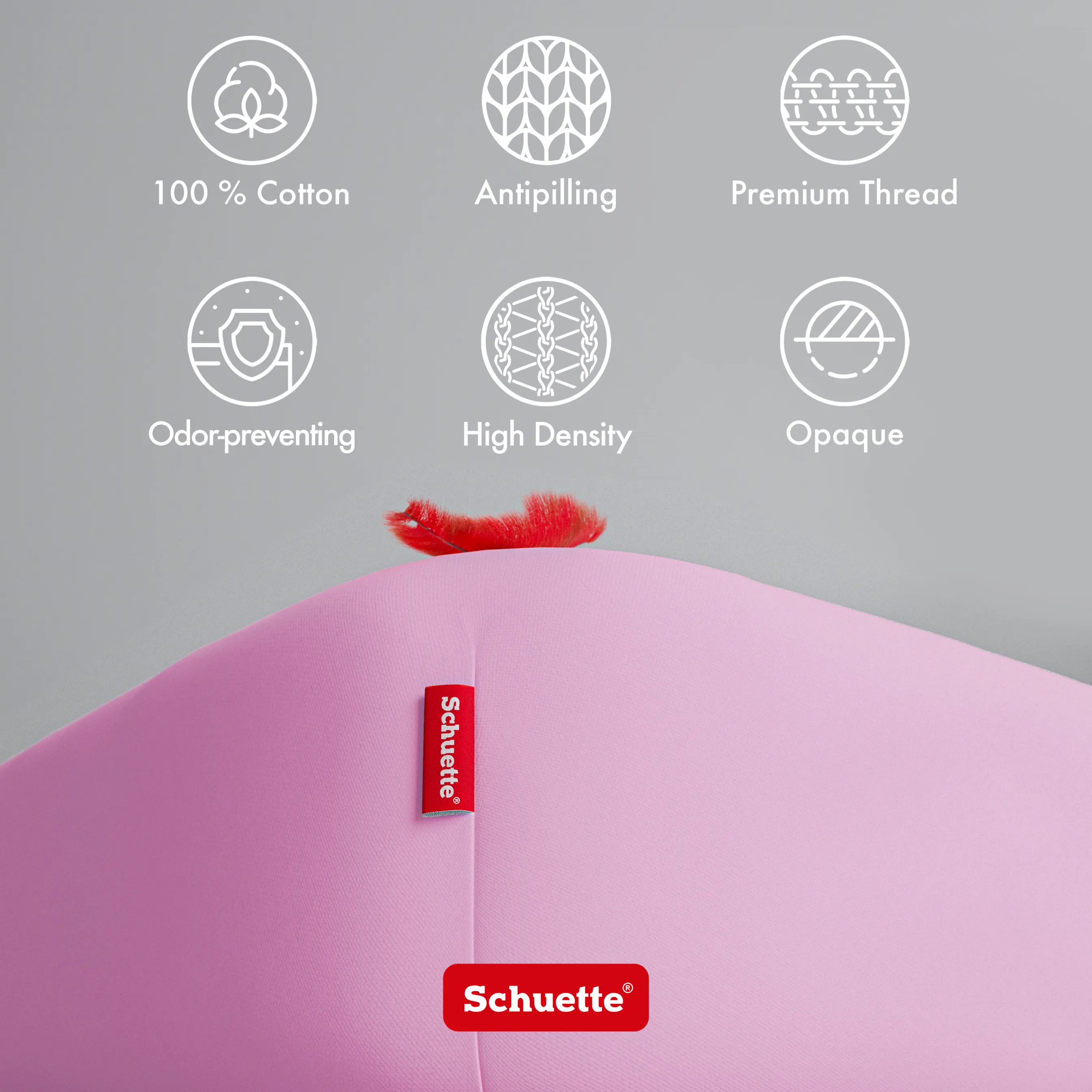 Schuette® Spannbettlaken • 140 x 200 • Wow! Kollektion: Let me Pink! (Rosa) • 100% Superfluff Baumwolle, Blickdicht, Faltenfrei • mit Rundumgummi • Matratzenhöhe bis 20 cm