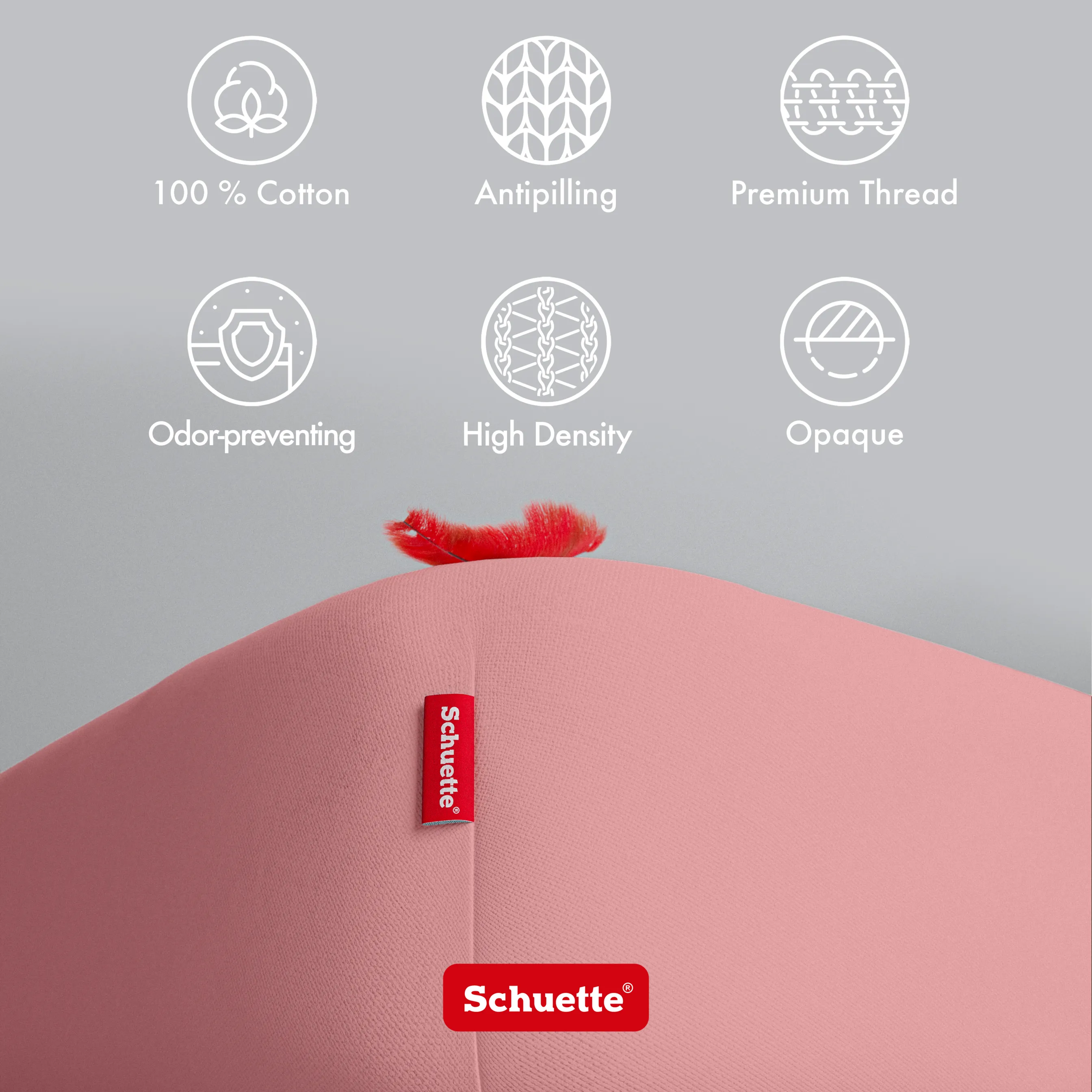 Schuette® Topper Spannbettlaken • 140 x 200 • Wow! Kollektion: Pink Fiction (Altrosa) • 100% Superfluff Baumwolle, Blickdicht, Faltenfrei • mit Rundumgummi • Matratzenhöhe bis 15 cm