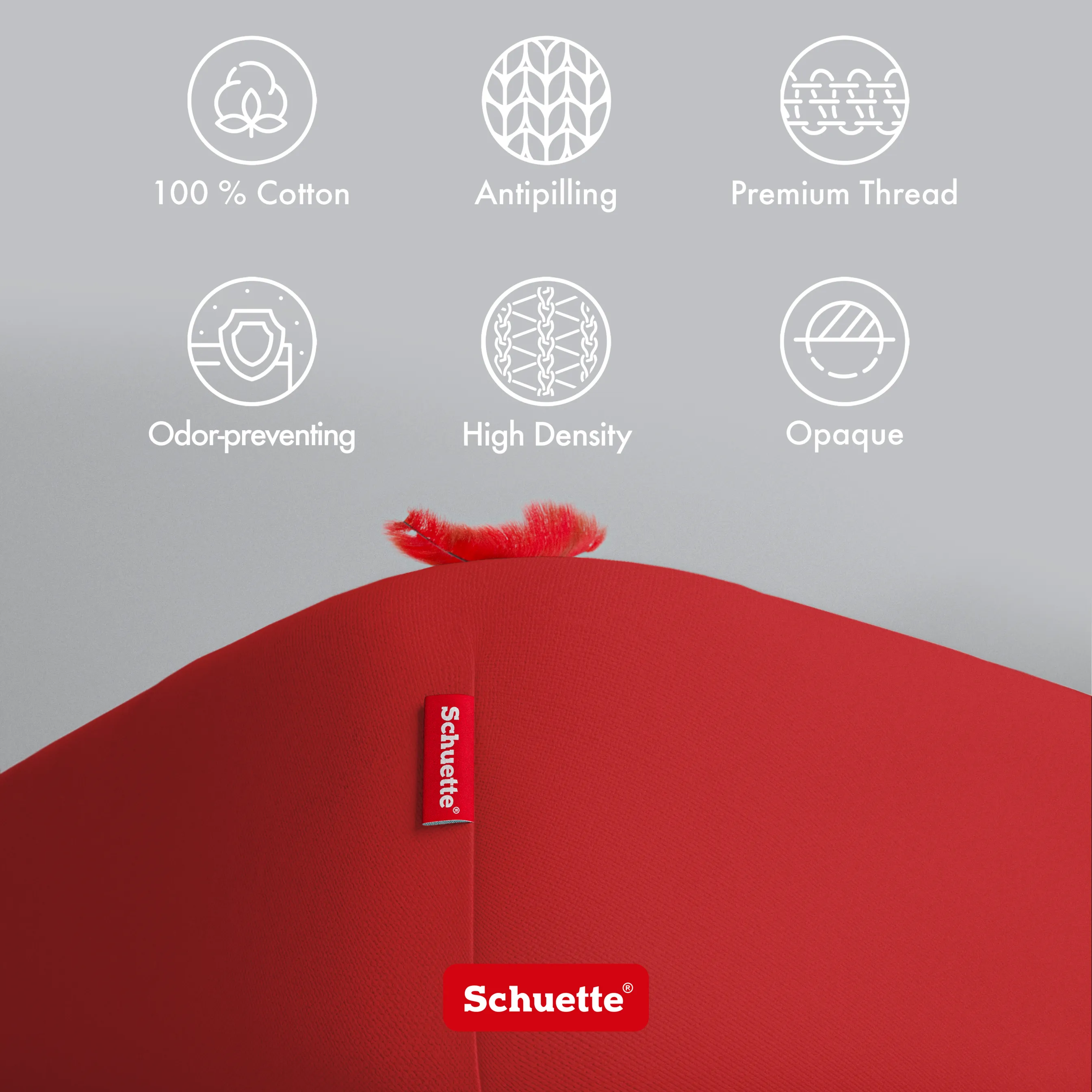 Schuette® Spannbettlaken • 140 x 200 • Wow! Kollektion: Red-volution (Weinrot) • 100% Superfluff Baumwolle, Blickdicht, Faltenfrei • mit Rundumgummi • Matratzenhöhe bis 25 cm