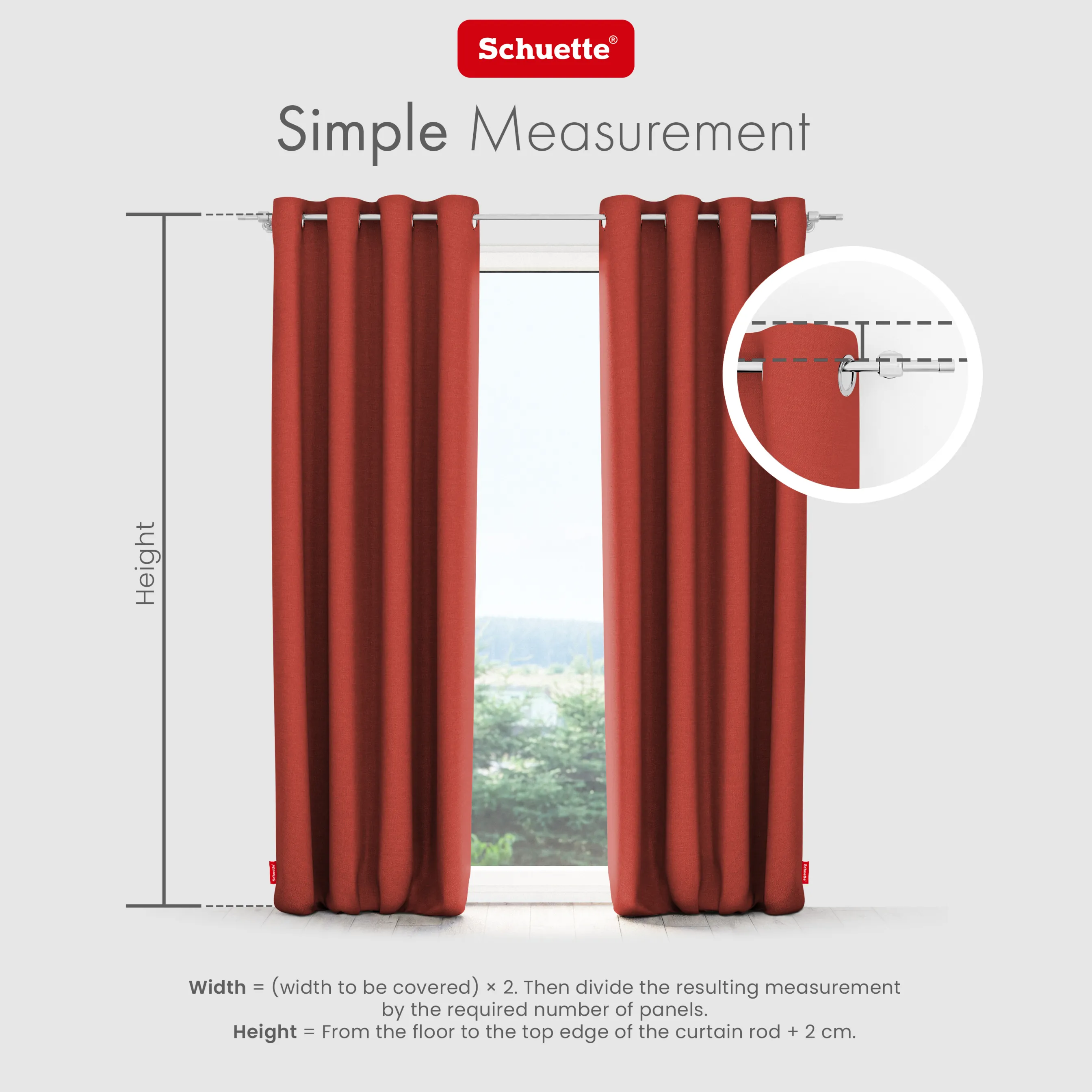 Schuette® Verdunkelungs-Vorhang Gardine mit Ösen nach Maß ● Century Black Kollektion: Pumpkin Pie (Orange) ● 1 Stück ● Knitterfrei Pflegeleicht Thermo Blickdicht & stark Abdunkelnd