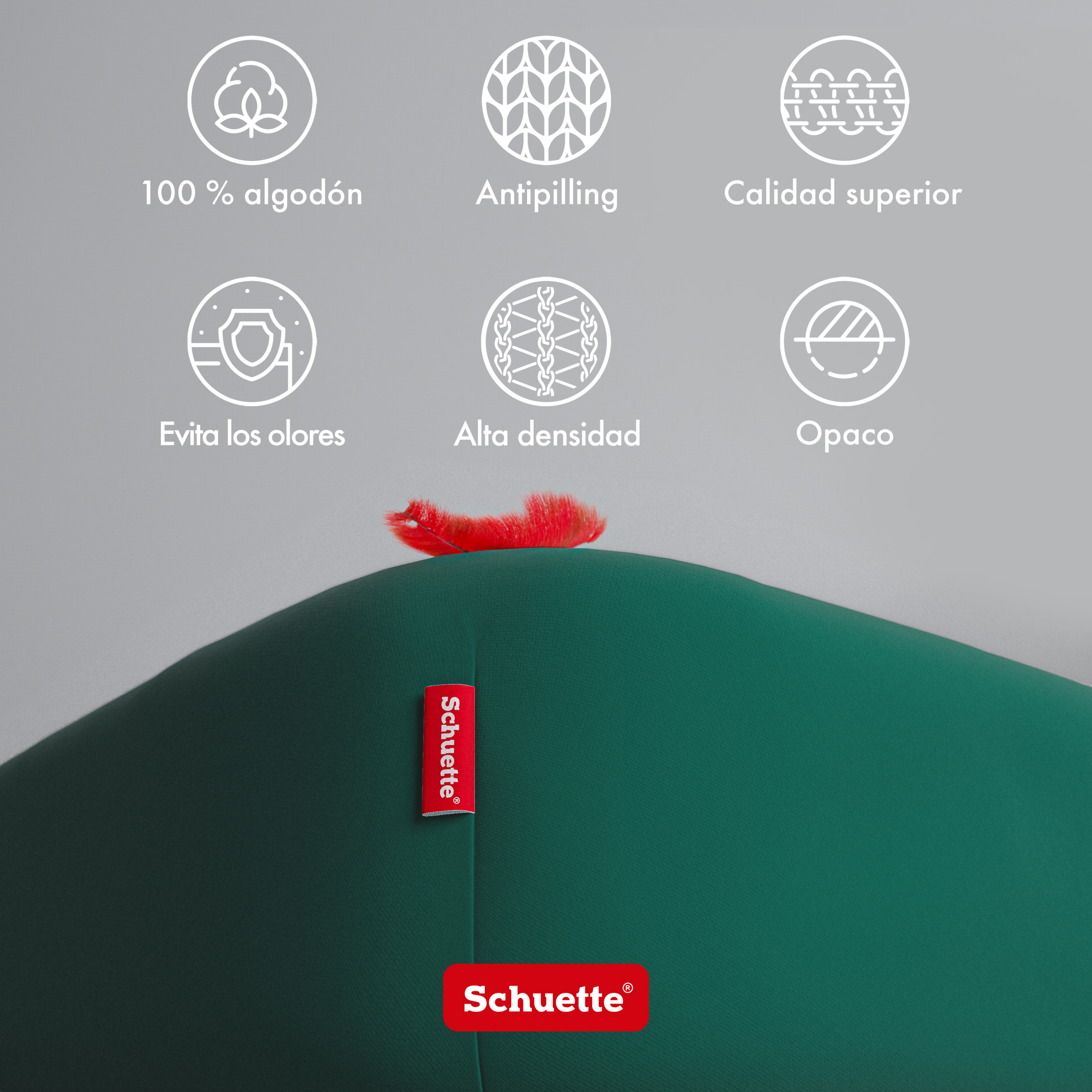 Schuette® Topper Spannbettlaken • 200 x 220 • Wow! Kollektion: Miss Emerald (Dunkelgrün) • 100% Superfluff Baumwolle, Blickdicht, Faltenfrei • mit Rundumgummi • Matratzenhöhe bis 10 cm