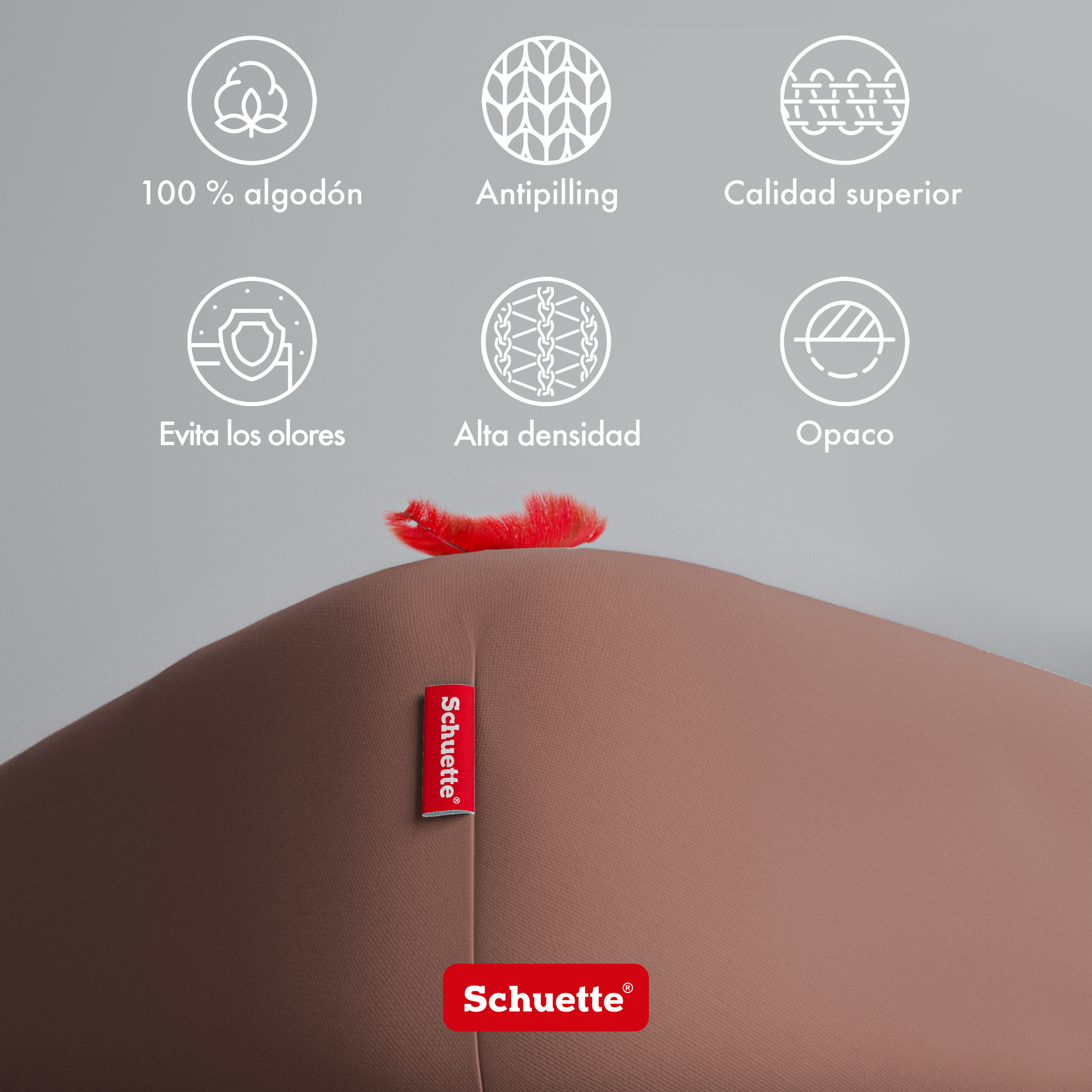 Schuette® Topper Spannbettlaken • 120 x 200 • Wow! Kollektion: Espresso Yourself (Braun) • 100% Superfluff Baumwolle, Blickdicht, Faltenfrei • mit Rundumgummi • Matratzenhöhe bis 10 cm